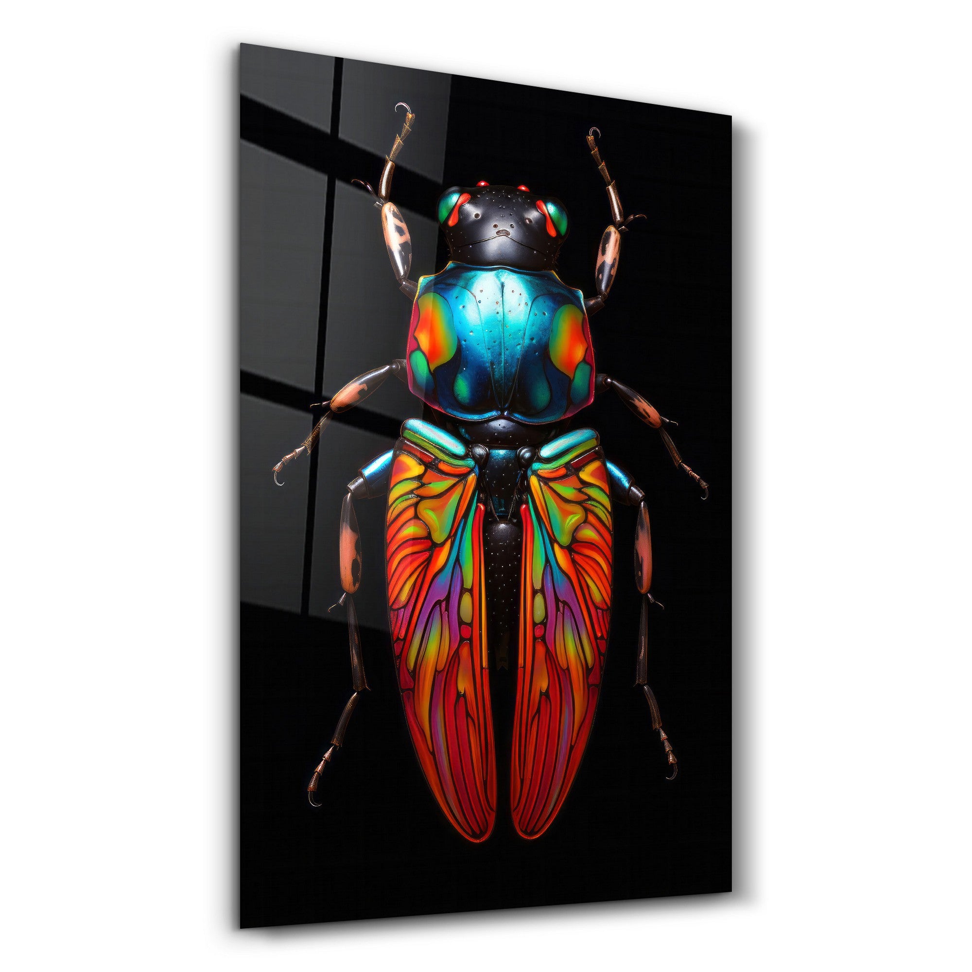 Arte Decorativa em Vidro Temperado Multicolor 35x55cm - Impressão UV de Alta Qualidade