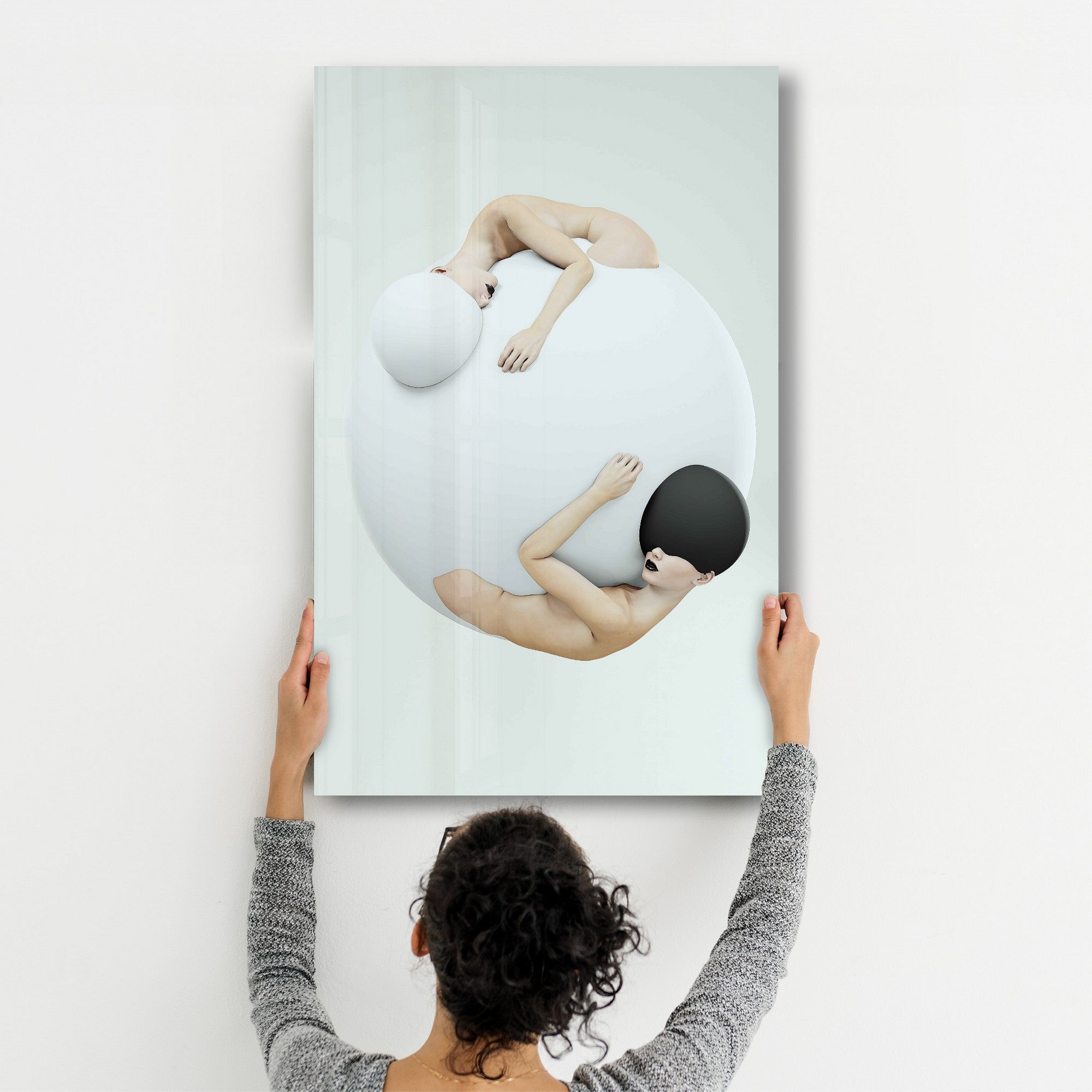 Arte Decorativa em Vidro Temperado Multicolor 35x55cm - Impressão UV de Alta Qualidade