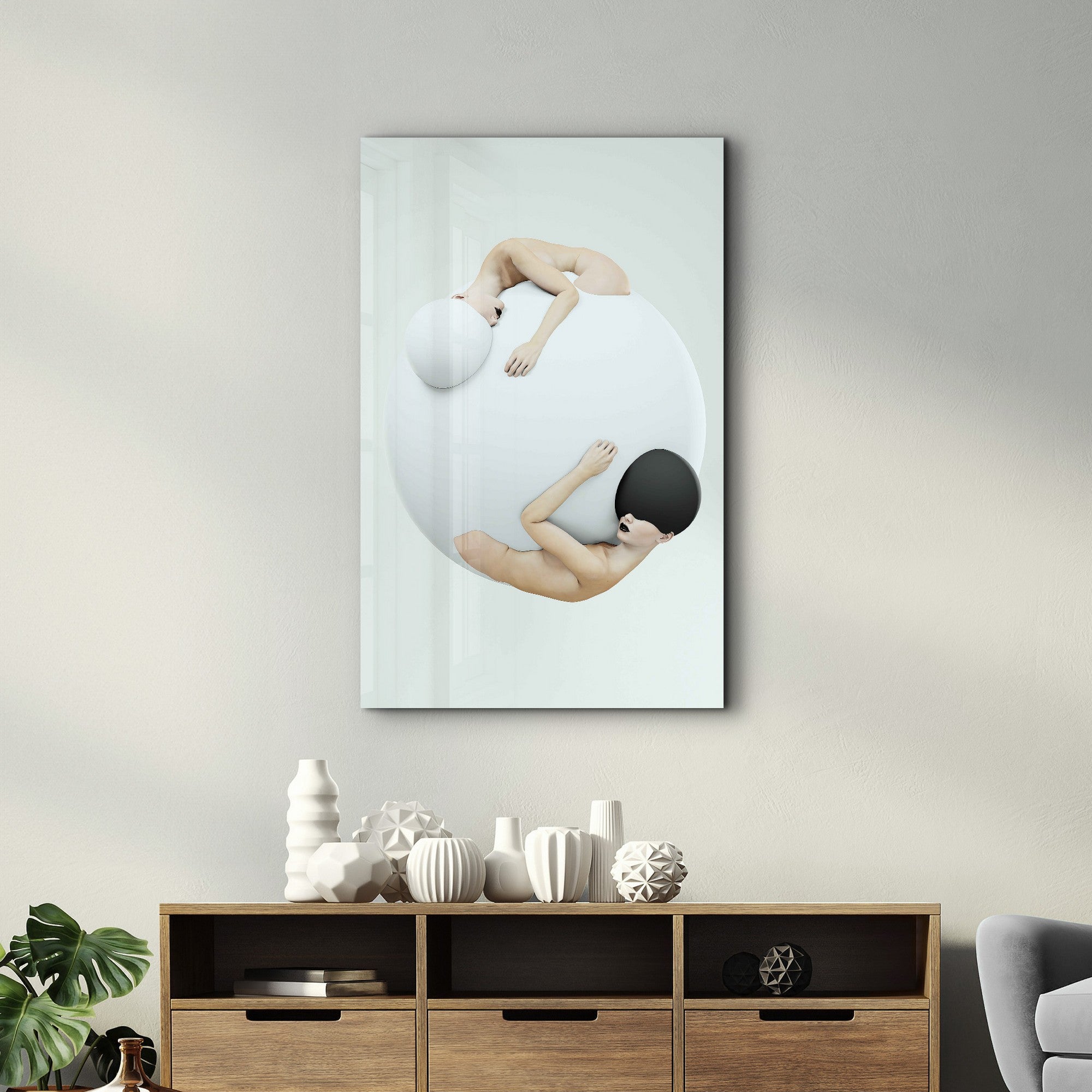 Arte Decorativa em Vidro Temperado Multicolor 70x110cm - Impressão UV de Alta Qualidade