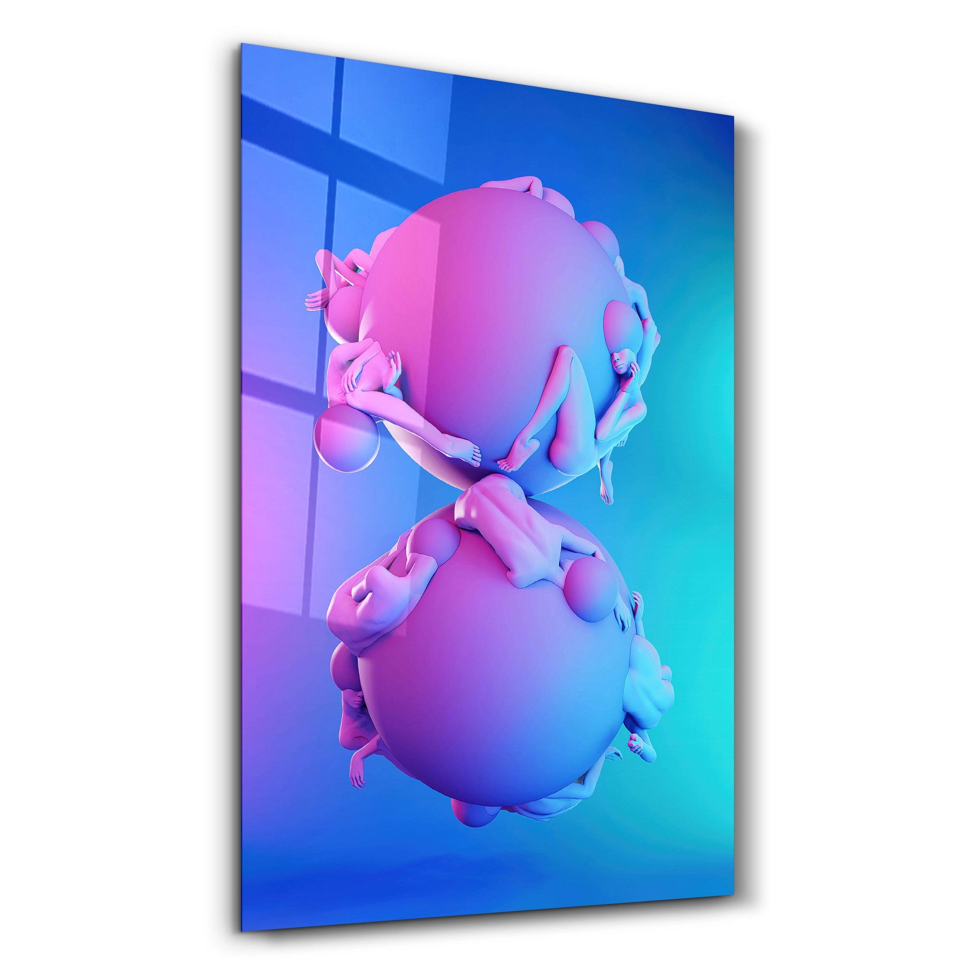 Arte Decorativa em Vidro Temperado Multicolor 46x72cm - Impressão UV de Alta Qualidade