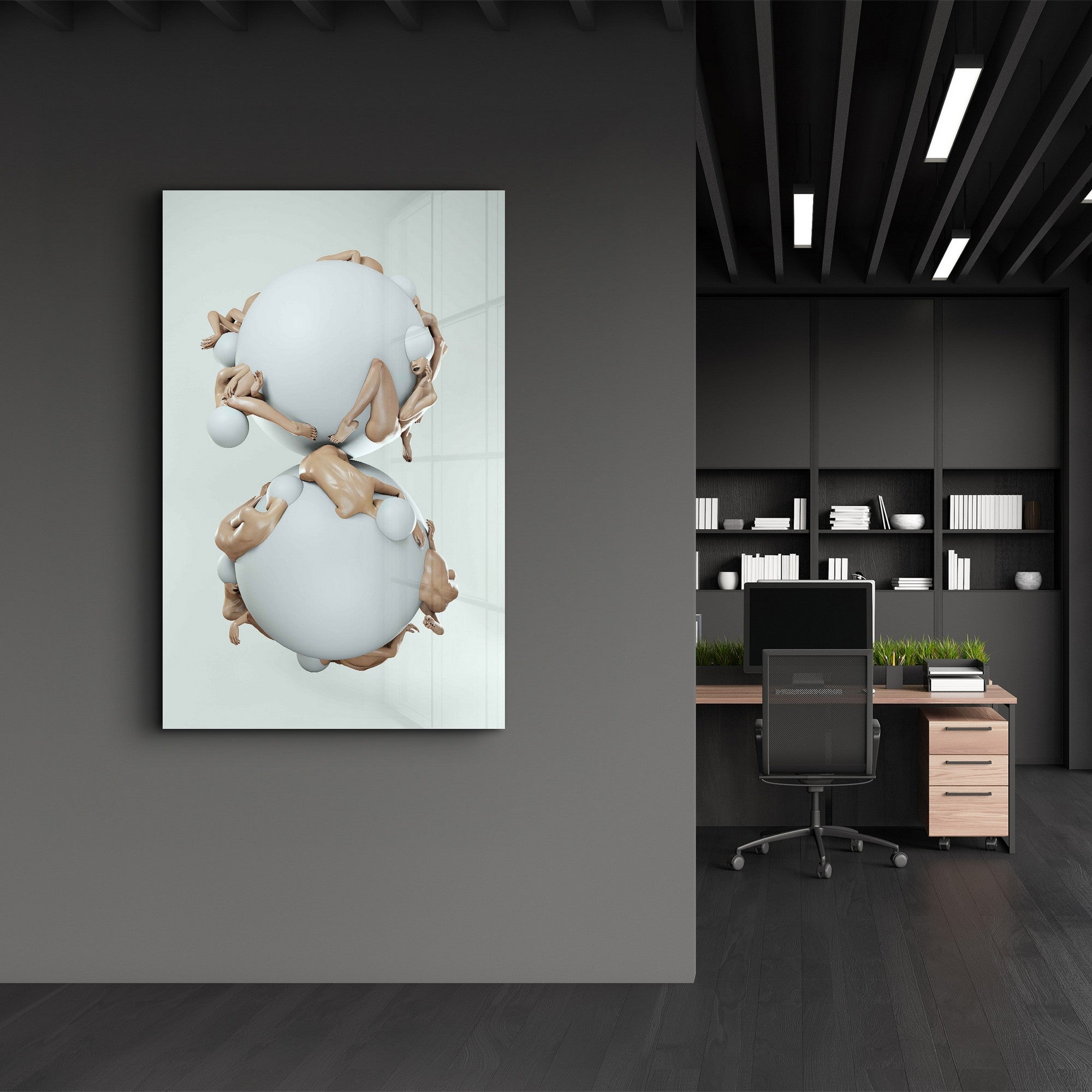 Arte Decorativa em Vidro Temperado Multicolor 35x55cm - Impressão UV de Alta Qualidade