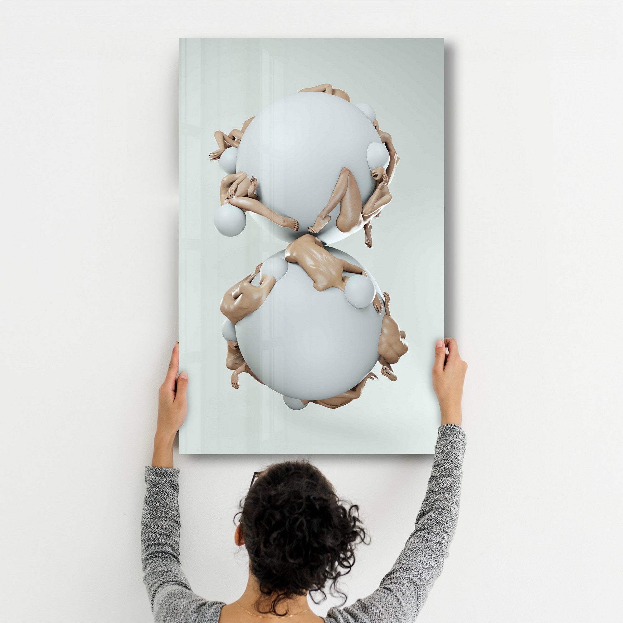 Arte Decorativa em Vidro Temperado Multicolor 35x55cm - Impressão UV de Alta Qualidade