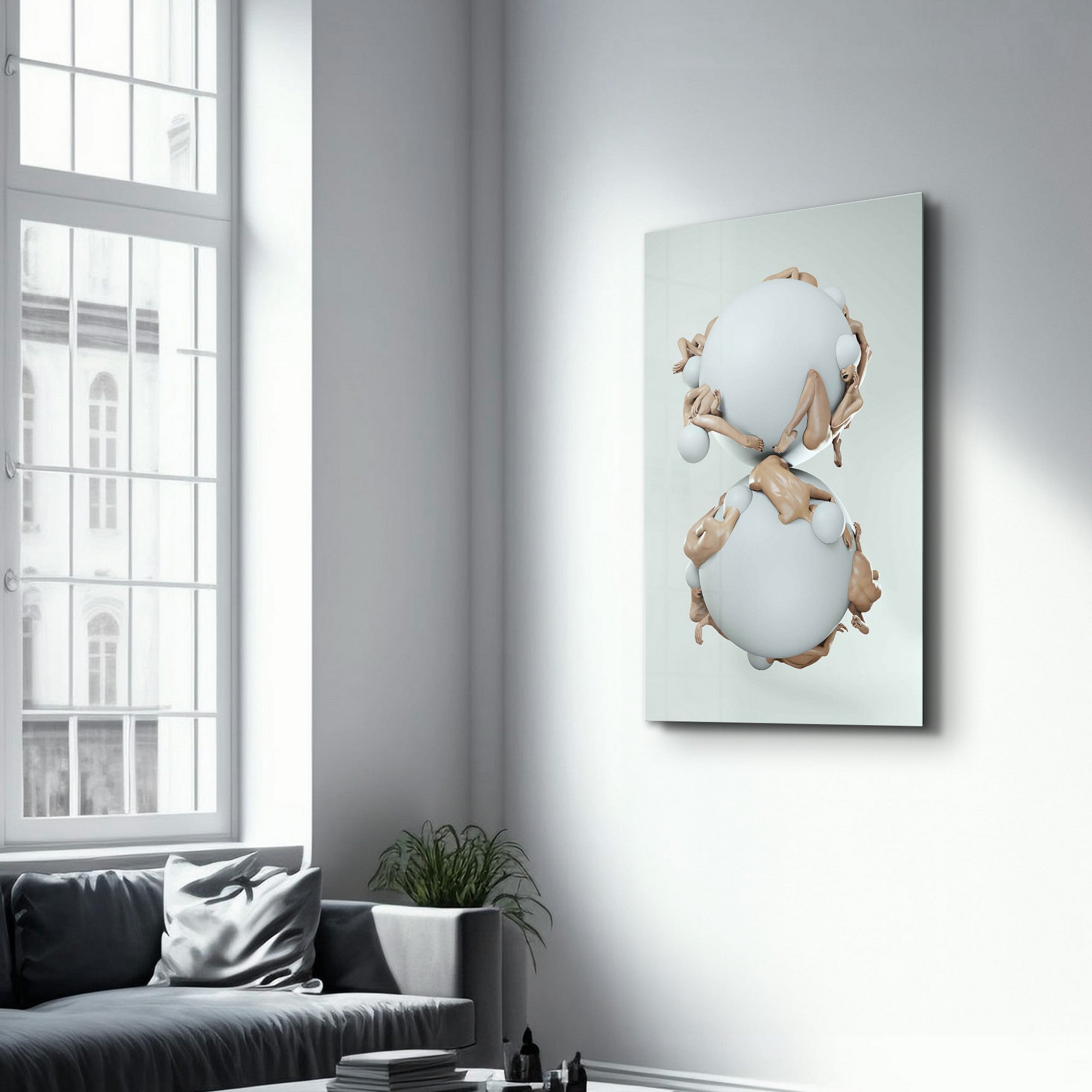 Arte Decorativa em Vidro Temperado Multicolor 35x55cm - Impressão UV de Alta Qualidade