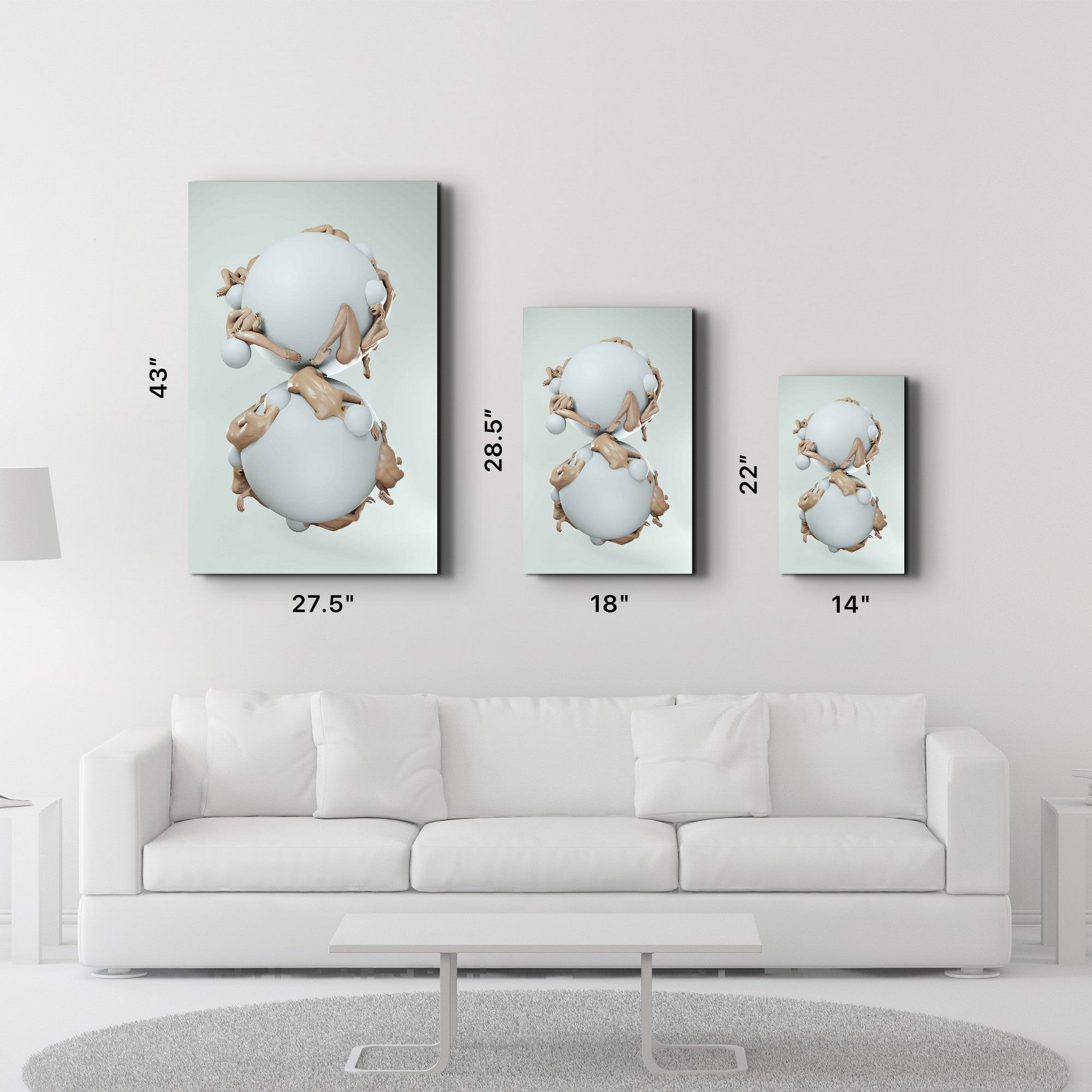 Arte Decorativa em Vidro Temperado Multicolor 35x55cm - Impressão UV de Alta Qualidade