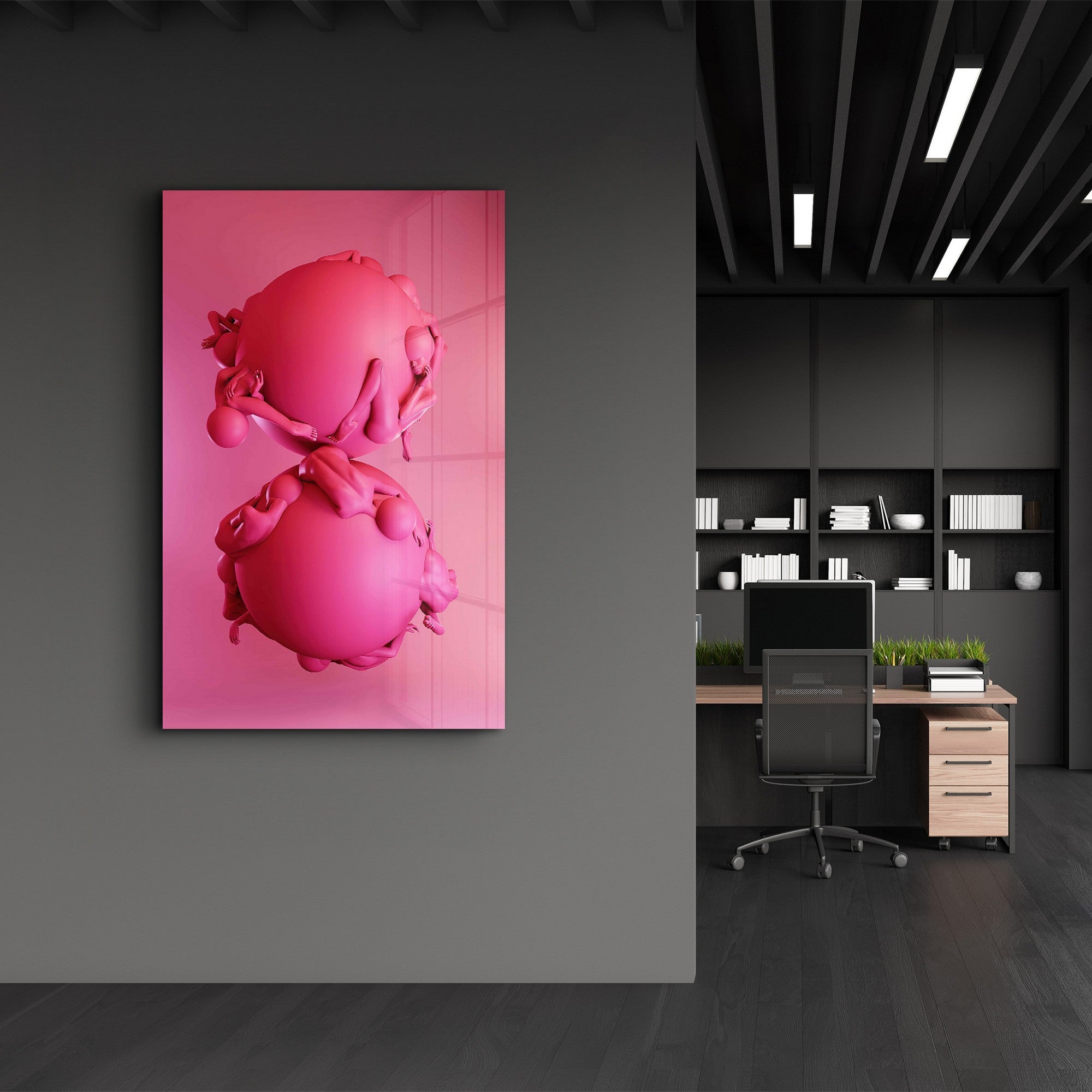 Arte Decorativa em Vidro Temperado Multicolor 35x55cm - Impressão UV de Alta Qualidade