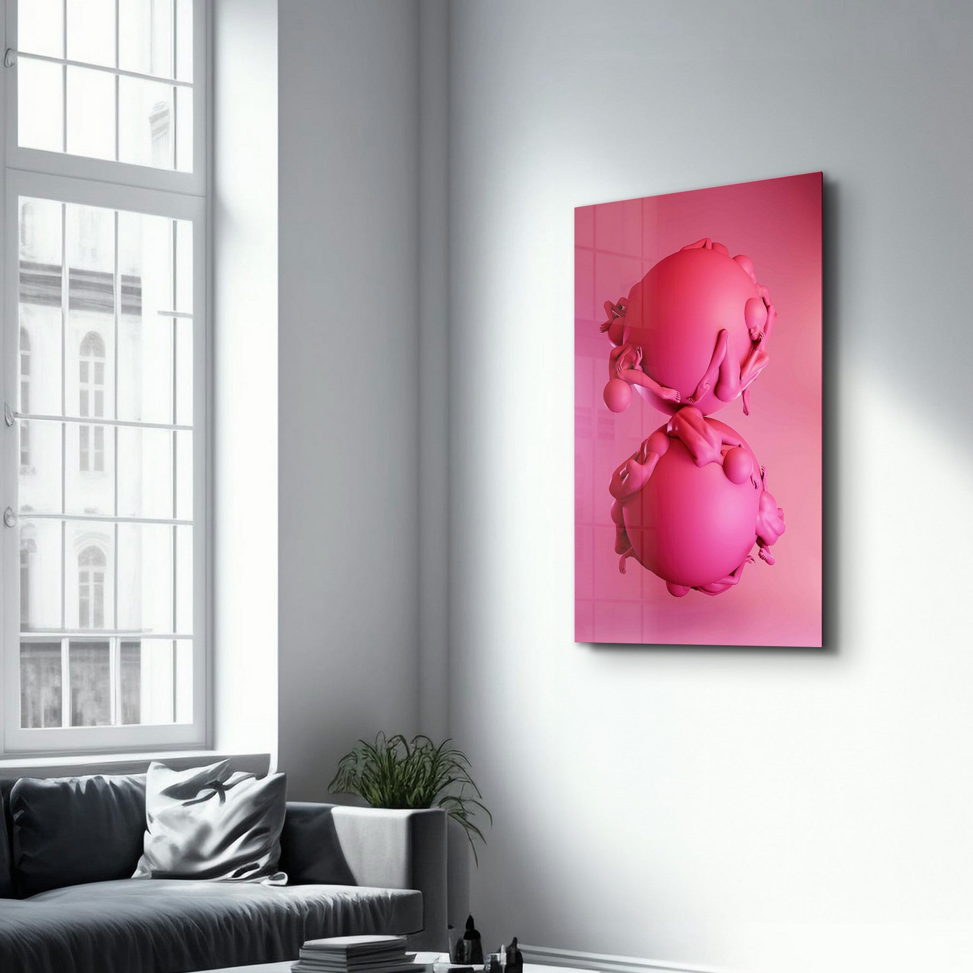 Arte Decorativa em Vidro Temperado Multicolor 35x55cm - Impressão UV de Alta Qualidade