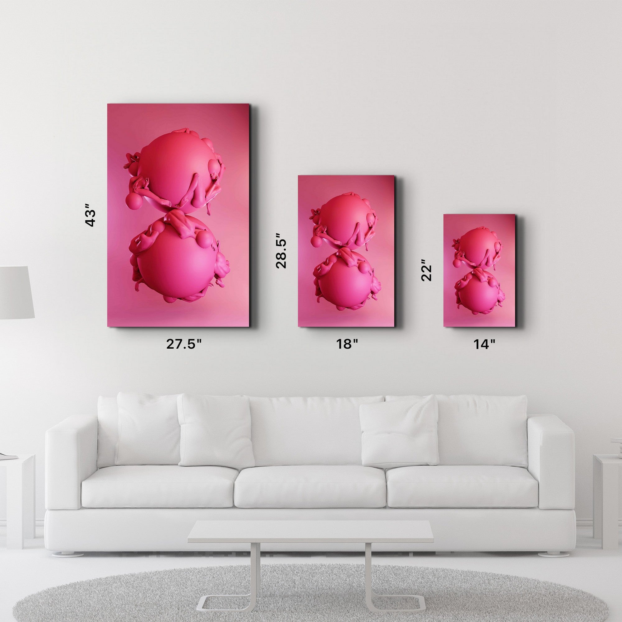 Arte Decorativa em Vidro Temperado Multicolor 35x55cm - Impressão UV de Alta Qualidade