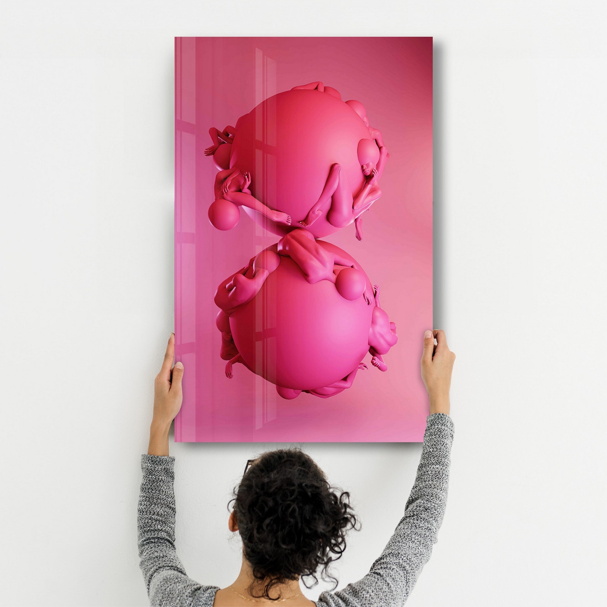 Arte Decorativa em Vidro Temperado Multicolor 70x110cm - Impressão UV de Alta Qualidade