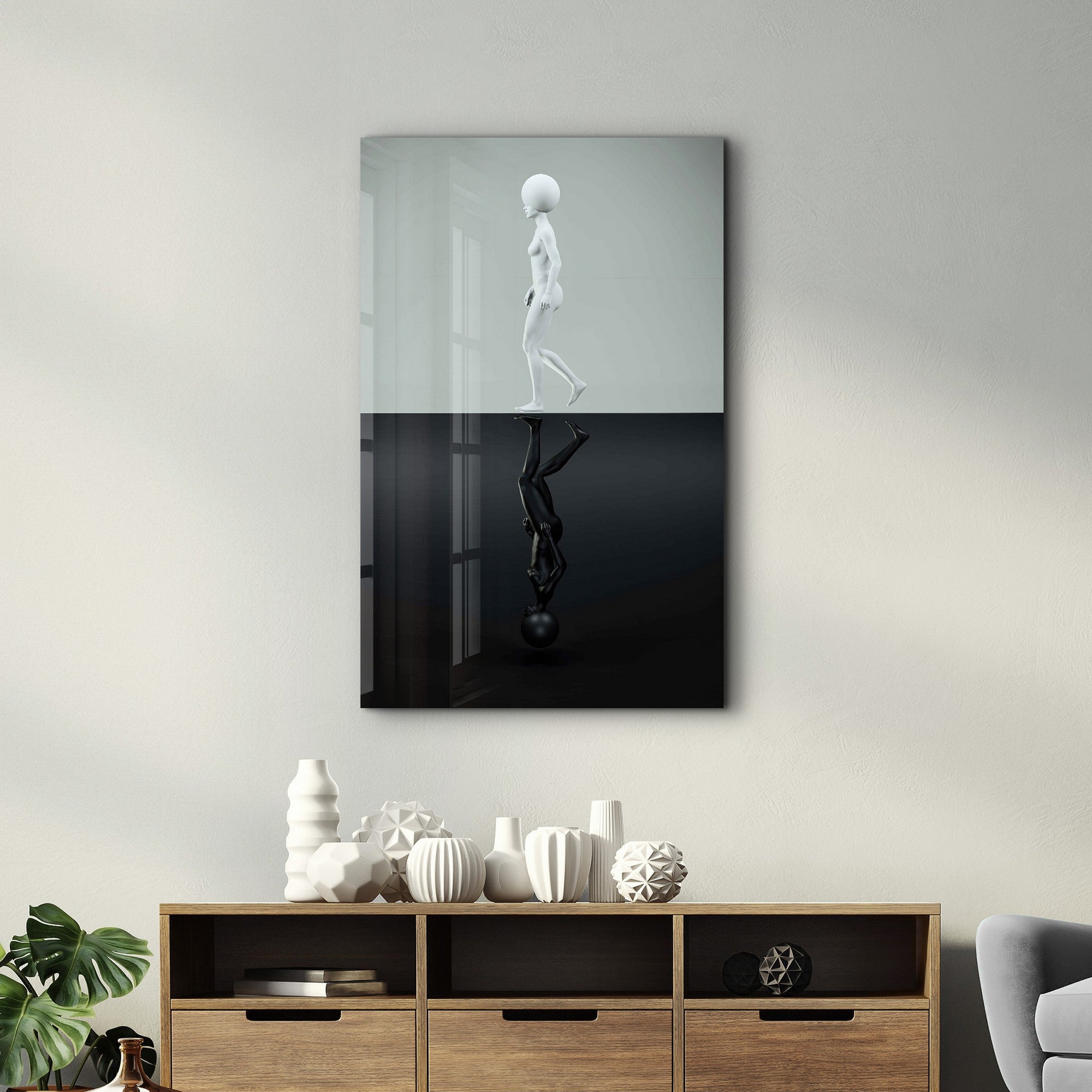 Quadro Decorativo em Vidro Temperado SPR-1007 (35 x 55 cm), Multicolor, 4 mm, Impressão UV – 672BRS6180