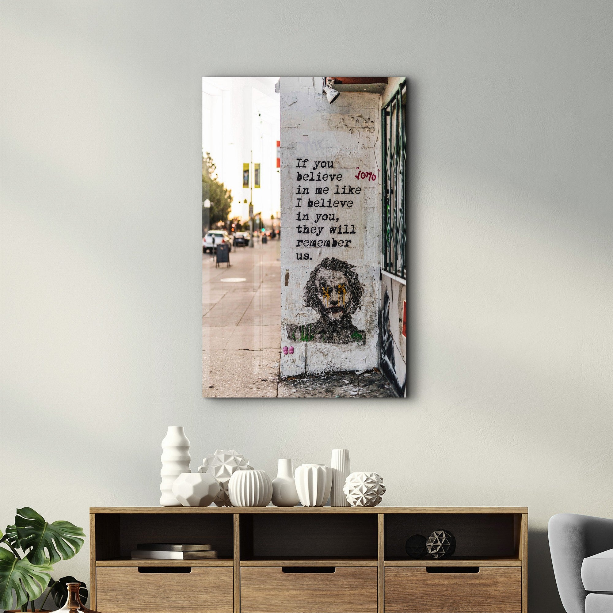 Arte Decorativa em Vidro Temperado Multicolor 35x55cm - Impressão UV de Alta Qualidade