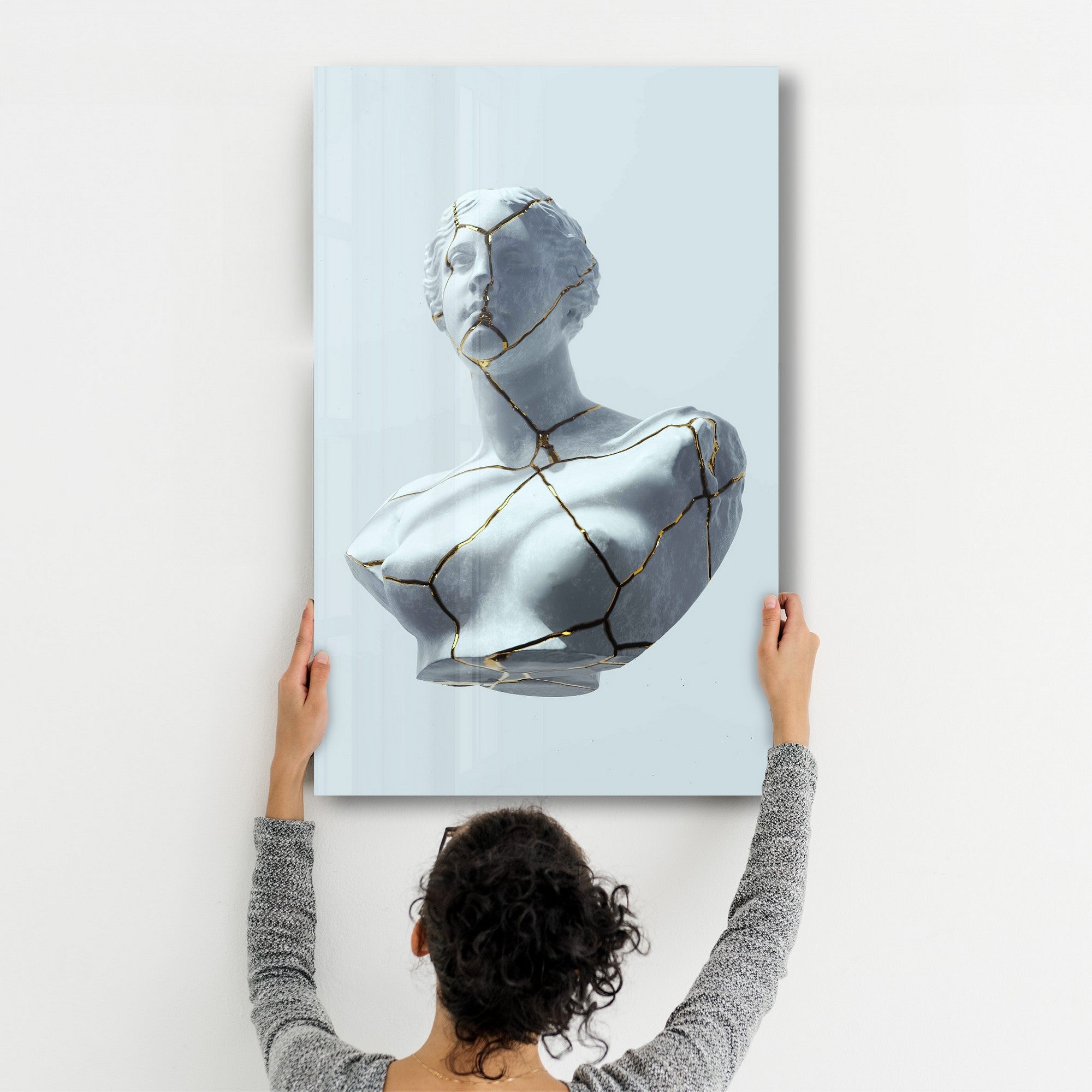 Quadro Decorativo em Vidro Temperado Multicolor 35x55cm - Impressão UV de Alta Qualidade