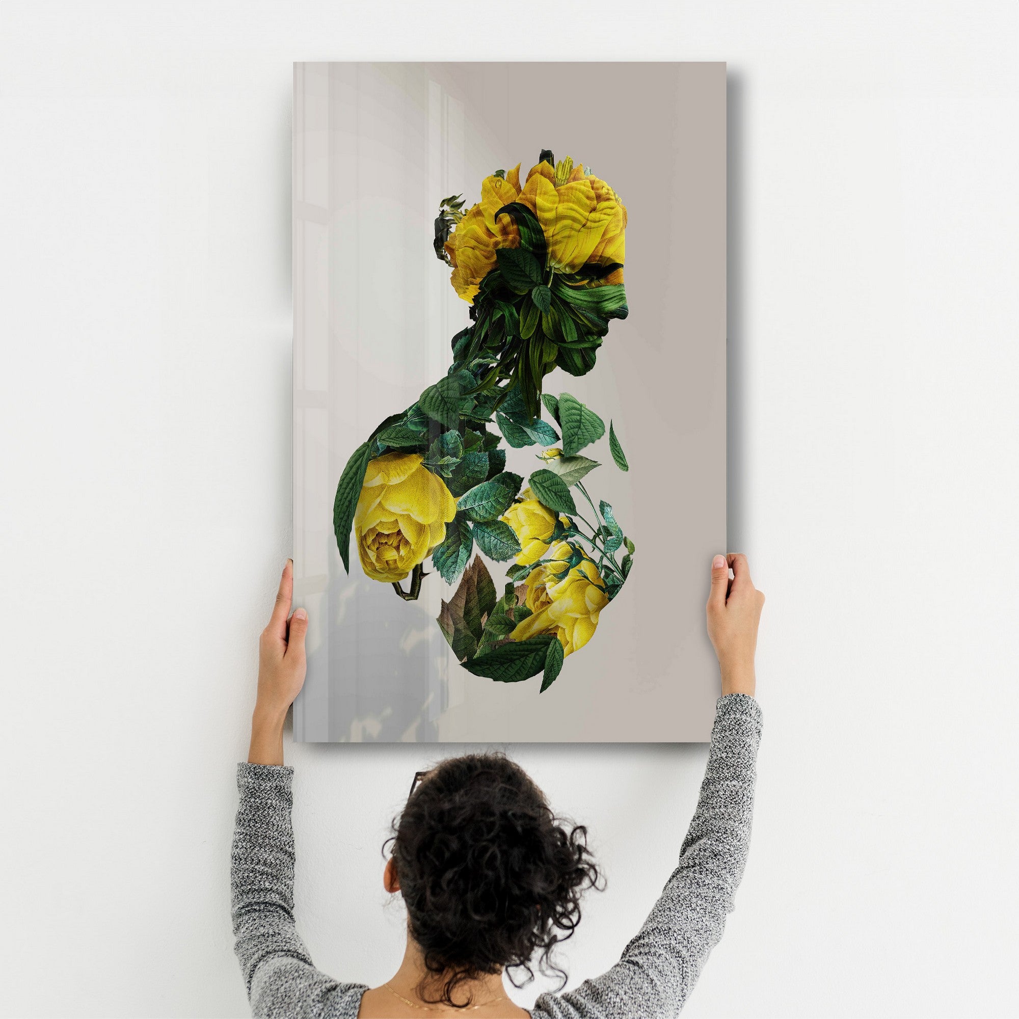 Arte Decorativa em Vidro Temperado Multicolor 35x55cm - Impressão UV de Alta Qualidade