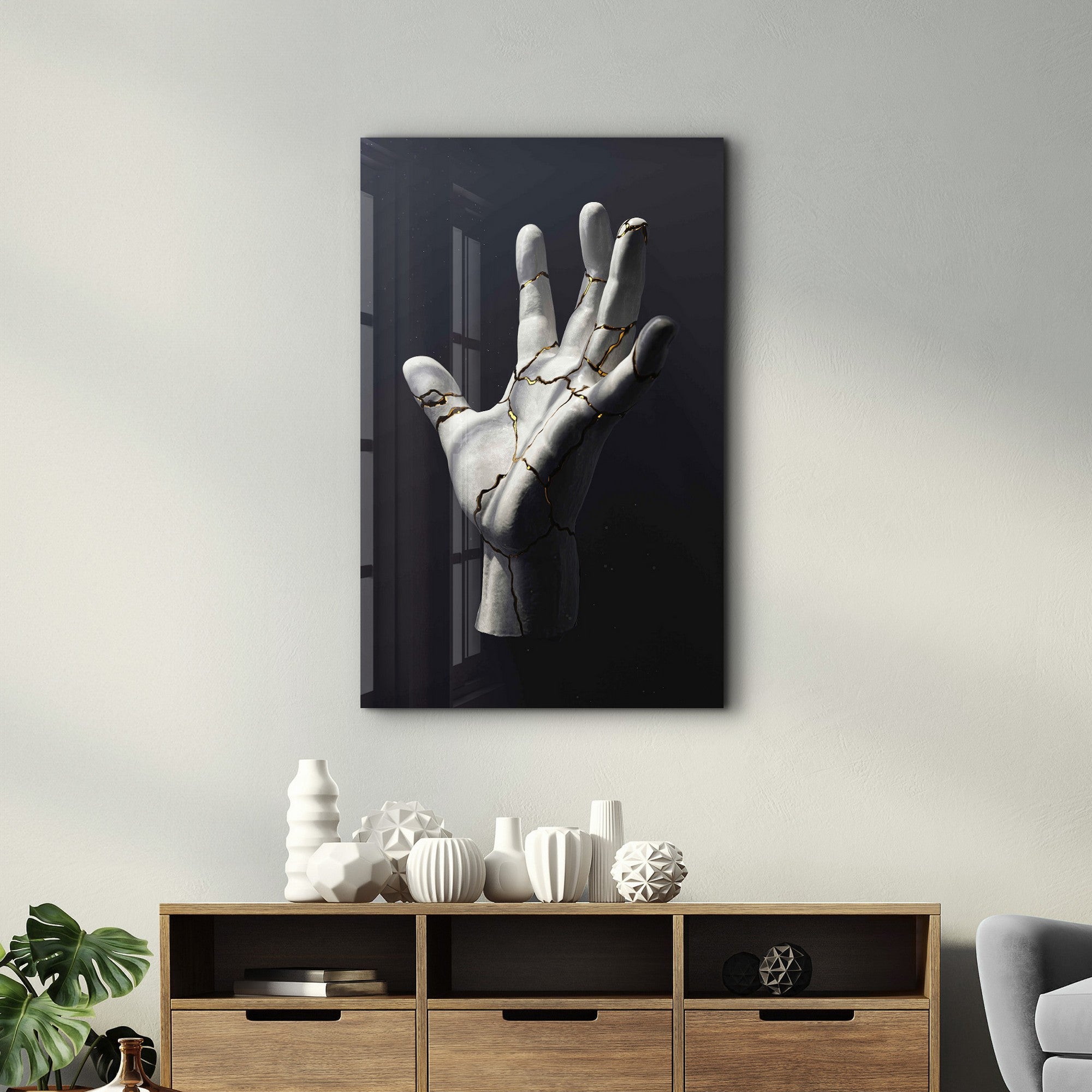 Arte Decorativa em Vidro Temperado Multicolor 70x110cm - Impressão UV de Alta Qualidade