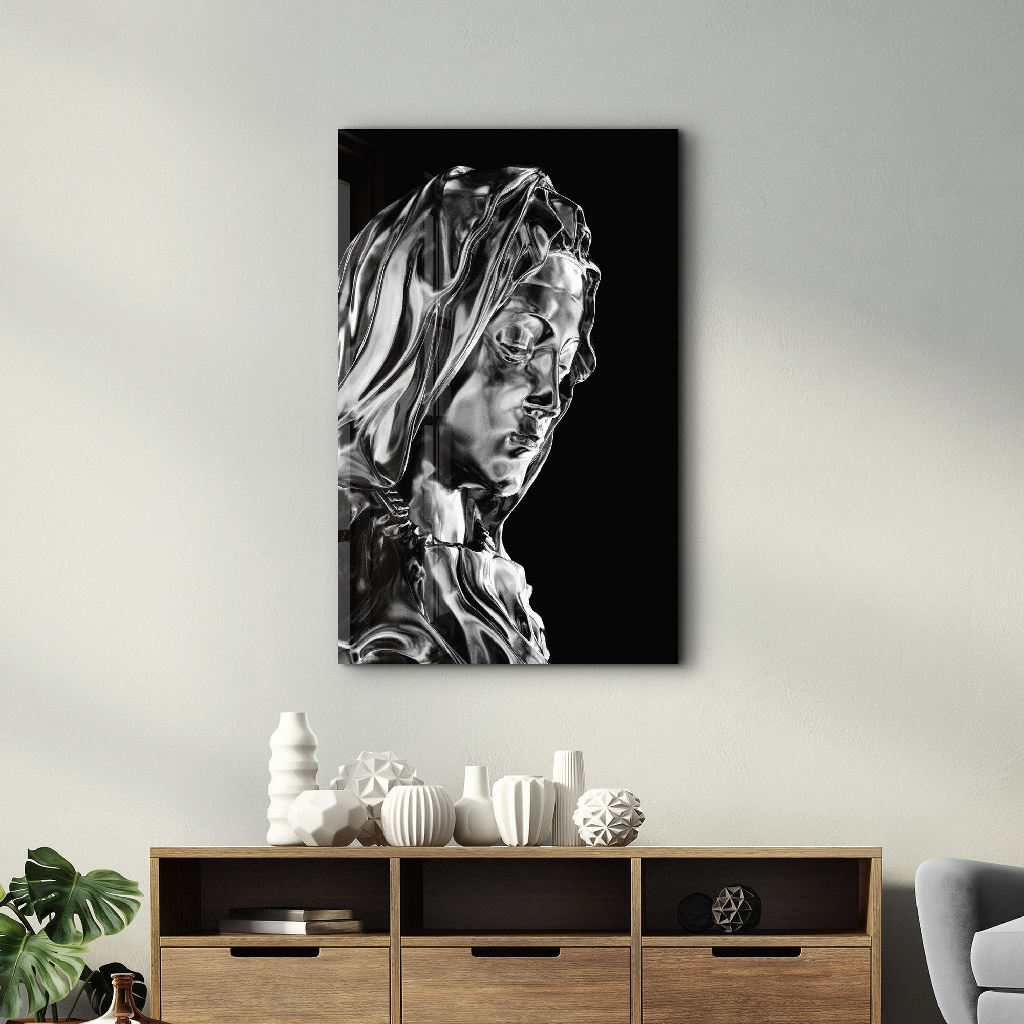 Quadro Decorativo em Vidro Temperado Multicolor 35x55cm - Impressão UV de Alta Qualidade