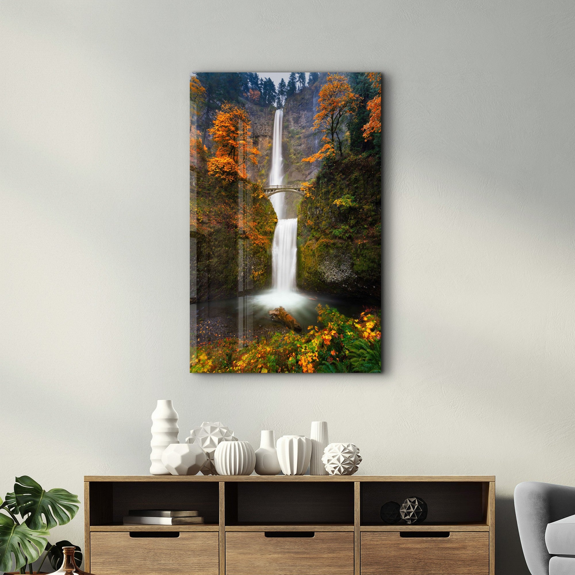 Arte em Vidro Temperado Multicolor 35x55cm - Pintura Decorativa UV de Alta Qualidade