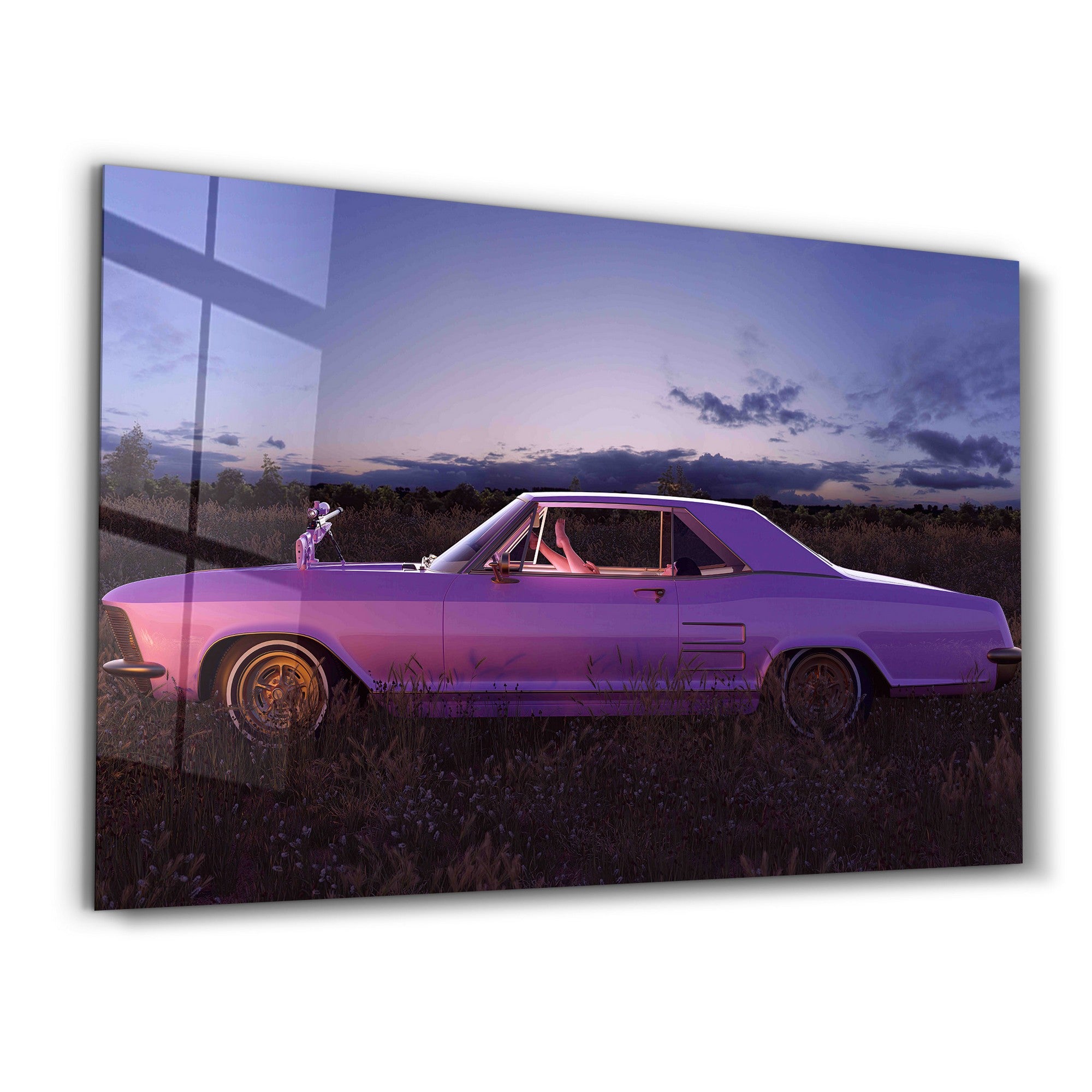 Arte Decorativa em Vidro Temperado Multicolor 35x55cm - Impressão UV de Alta Qualidade