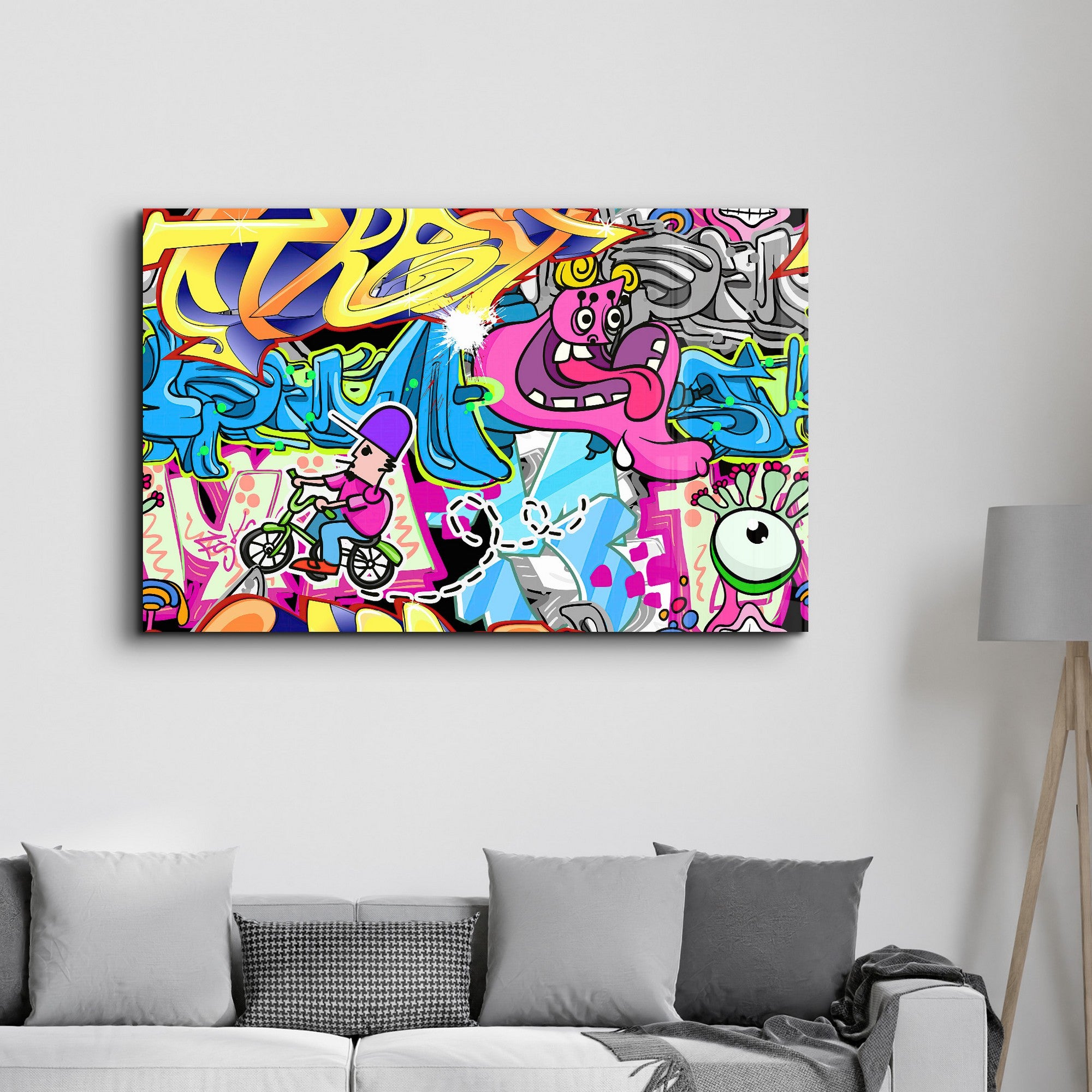 Arte em Vidro Temperado Multicolor 70x110cm - Pintura Decorativa UV de Alta Qualidade