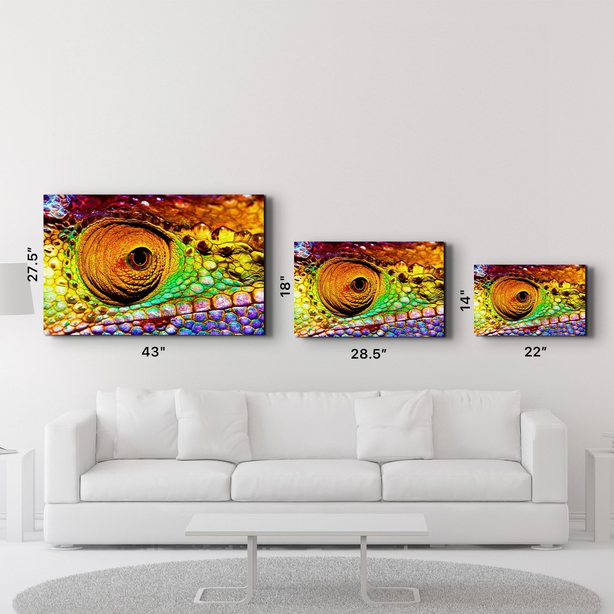 Arte Decorativa em Vidro Temperado Multicolor 70x110cm - Impressão UV de Alta Qualidade