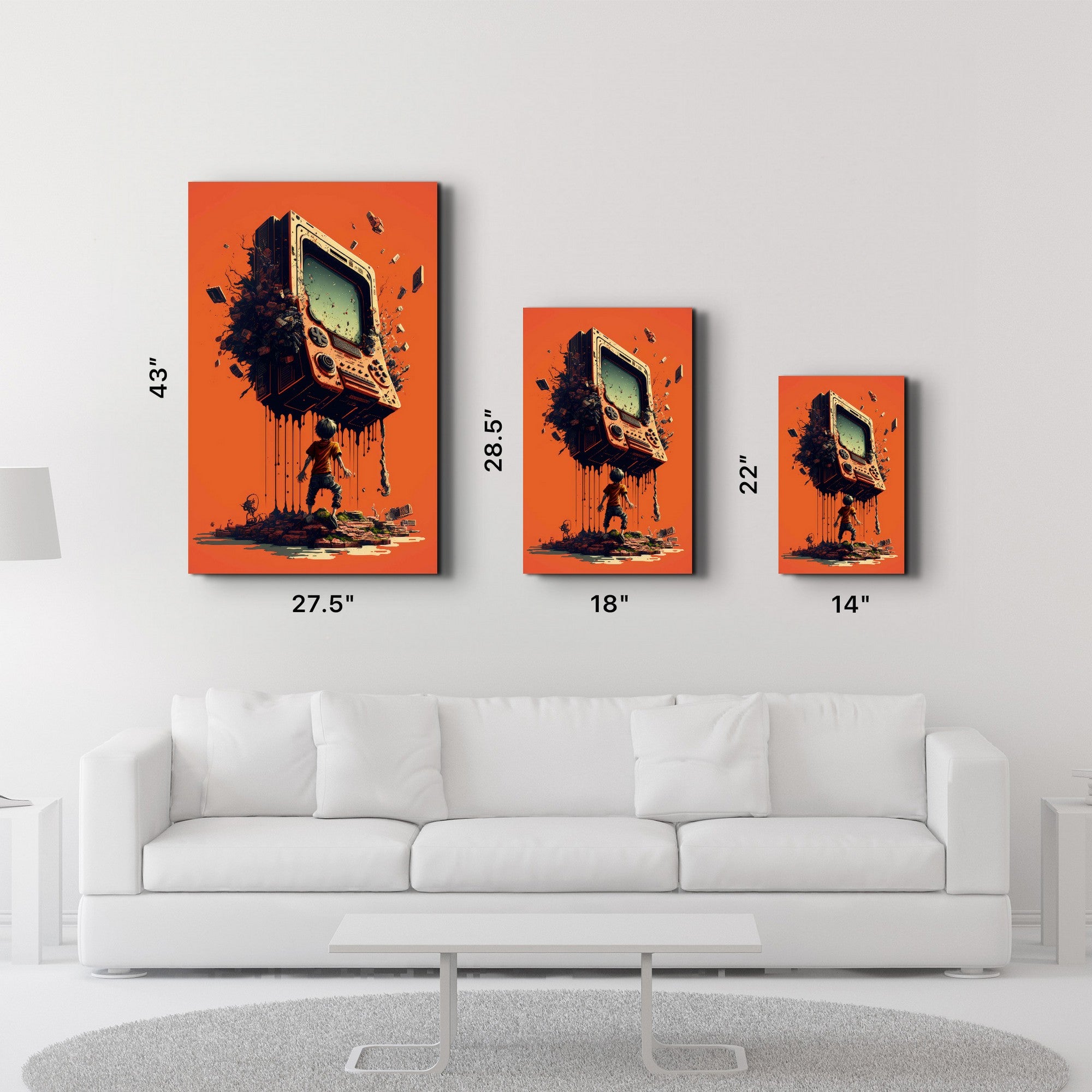 Arte Decorativa em Vidro Temperado Multicolor 35x55cm - Impressão UV de Alta Qualidade