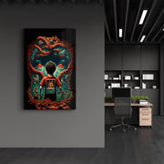 Arte Decorativa em Vidro Temperado Multicolor 35x55cm - Impressão UV de Alta Qualidade