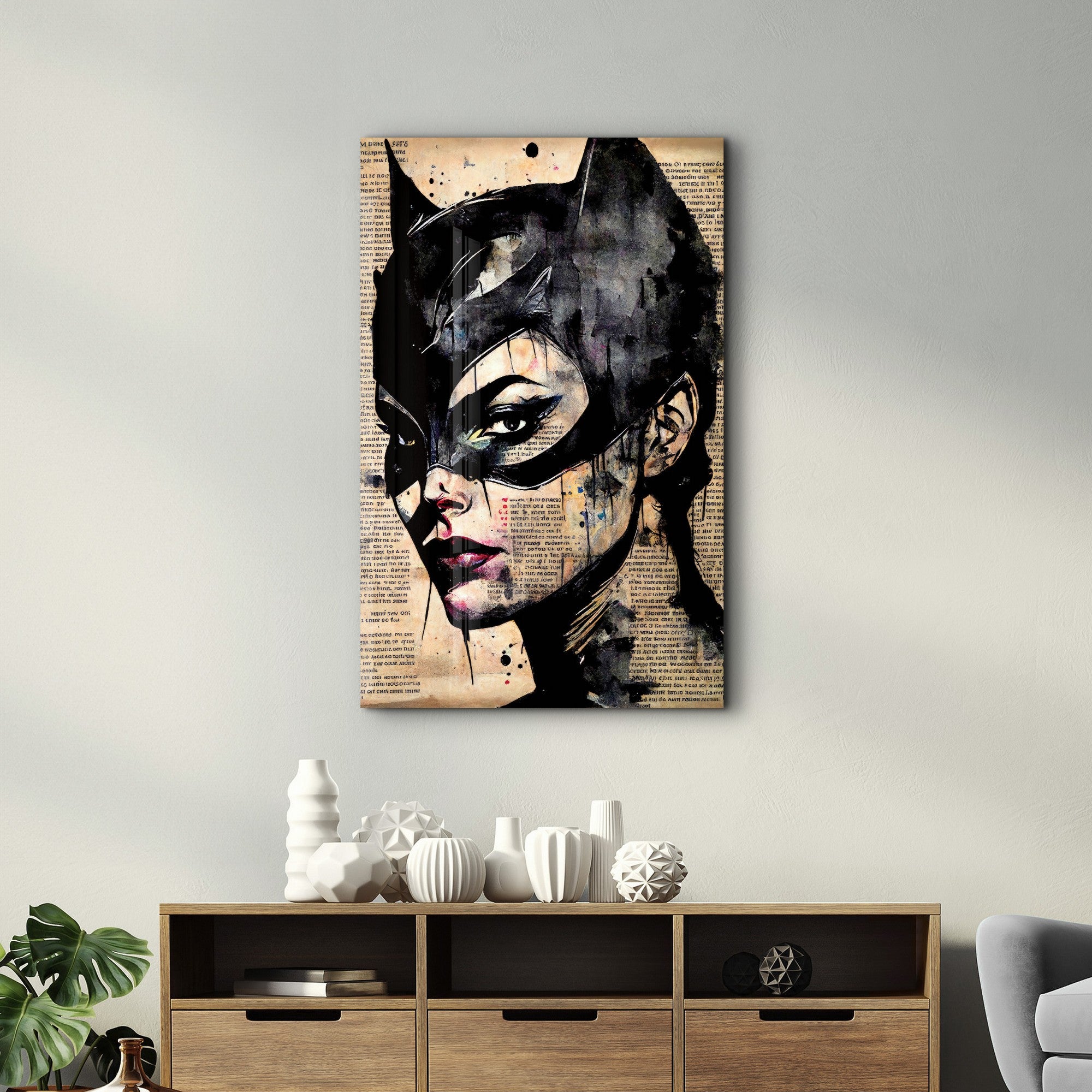 Arte Decorativa em Vidro Temperado Multicolor 70x110cm - Impressão UV de Alta Qualidade