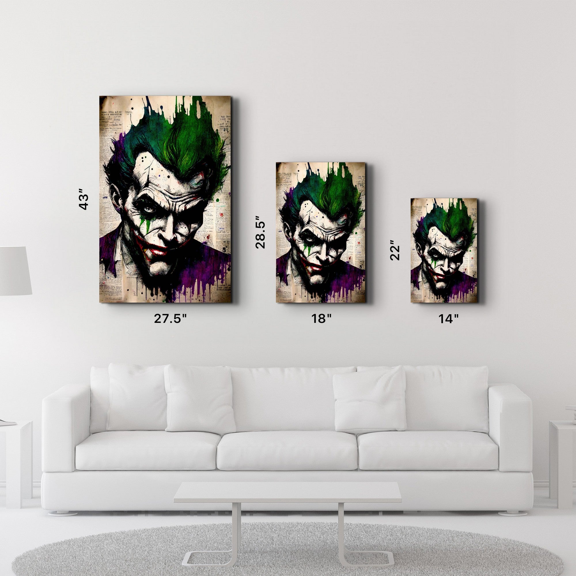 Arte Decorativa em Vidro Temperado Multicolor 35x55cm - Impressão UV de Alta Qualidade