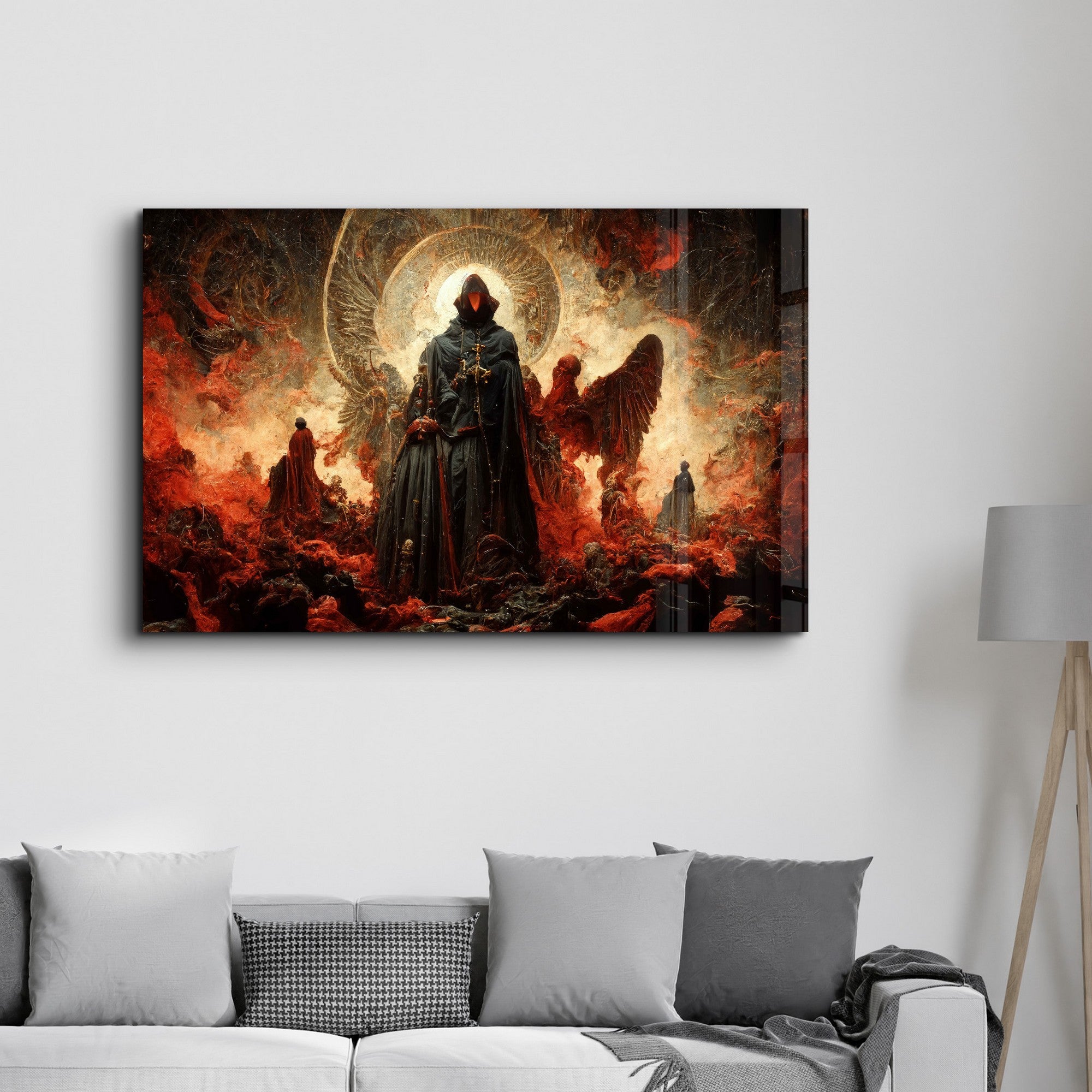 Arte Decorativa em Vidro Temperado Multicolor 70x110cm - Impressão UV de Alta Qualidade