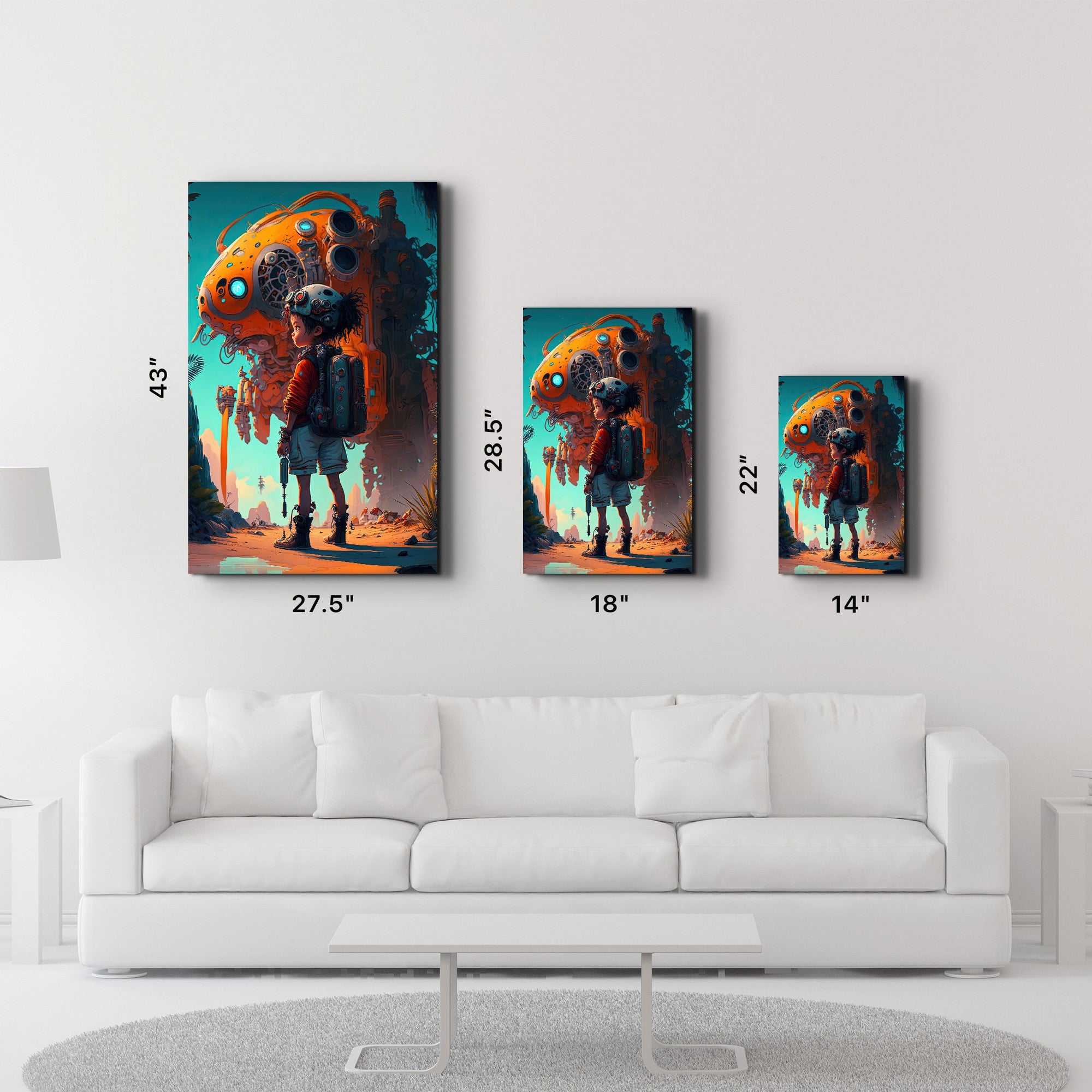 Arte Decorativa em Vidro Temperado Multicolor 35x55cm - Impressão UV de Alta Qualidade