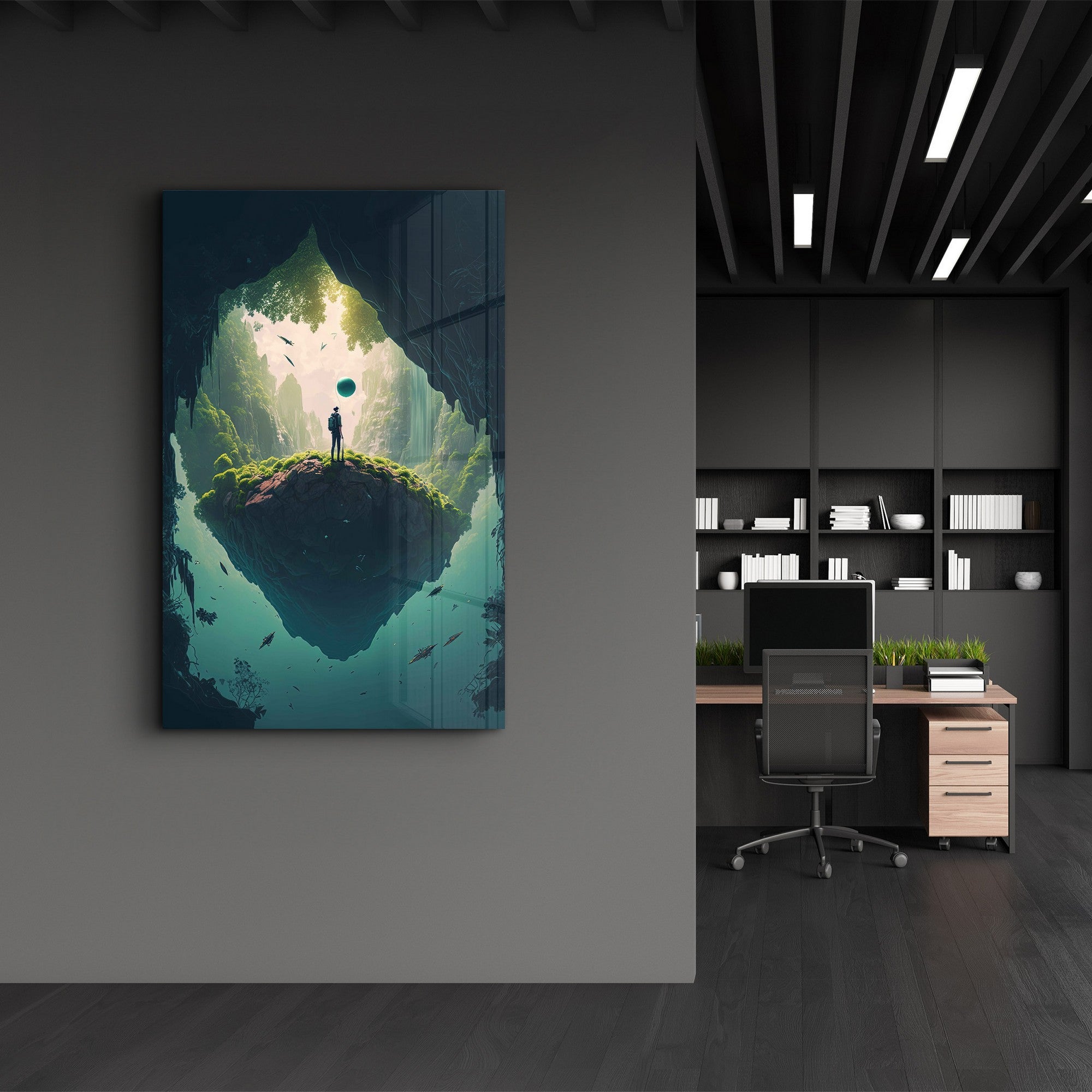 Arte Decorativa em Vidro Temperado Multicolor 70x110cm - Impressão UV de Alta Qualidade