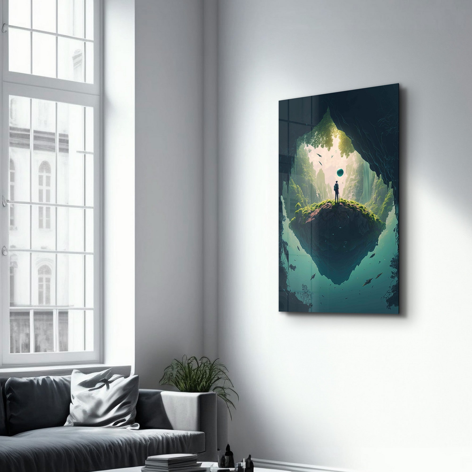 Arte Decorativa em Vidro Temperado Multicolor 70x110cm - Impressão UV de Alta Qualidade