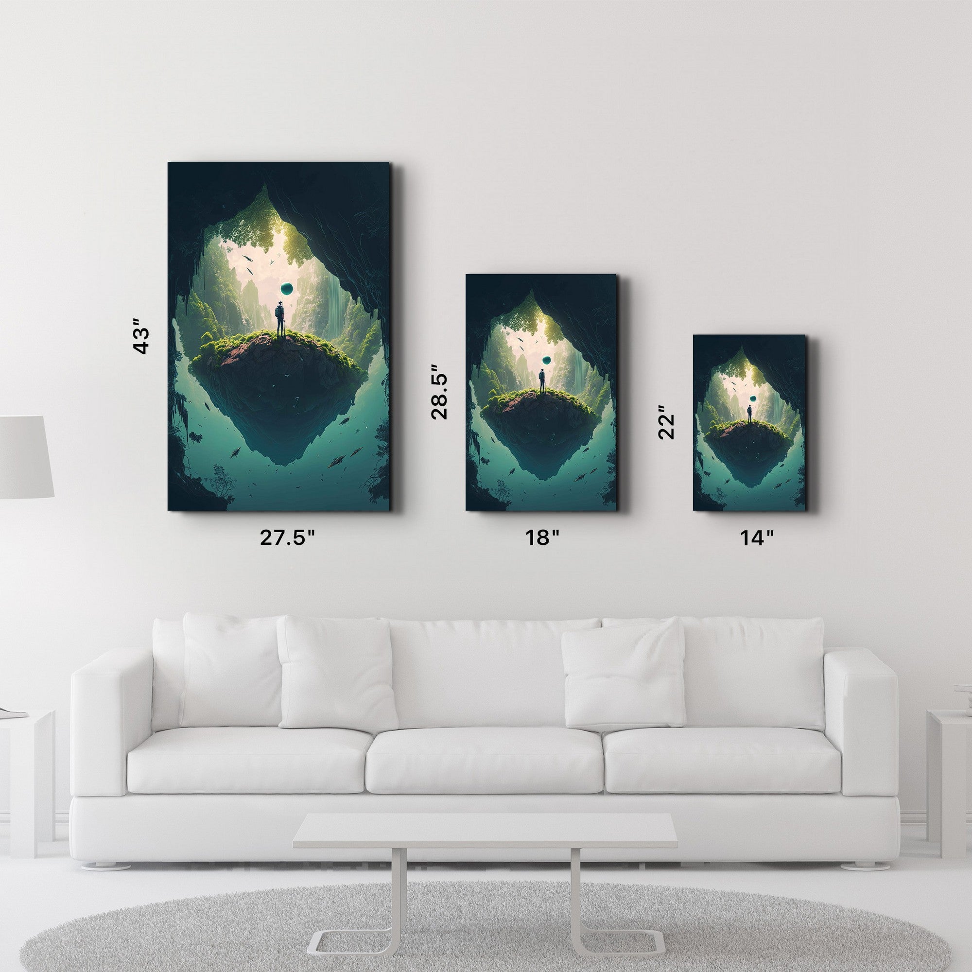 Arte Decorativa em Vidro Temperado Multicolor 70x110cm - Impressão UV de Alta Qualidade