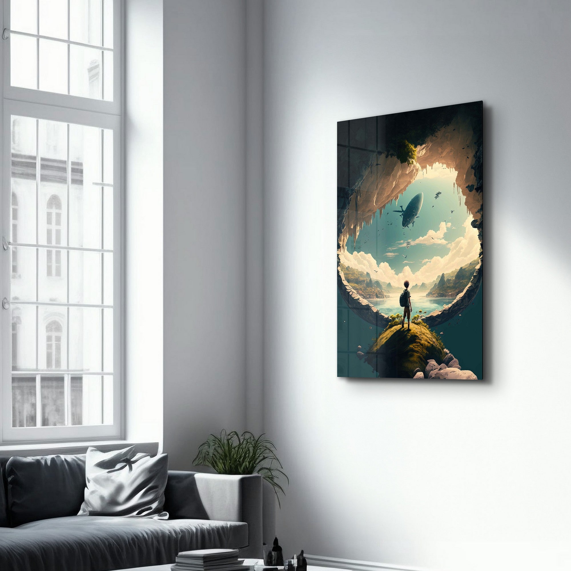 Quadro Decorativo em Vidro Temperado Multicolor 35x55cm - Impressão UV de Alta Qualidade