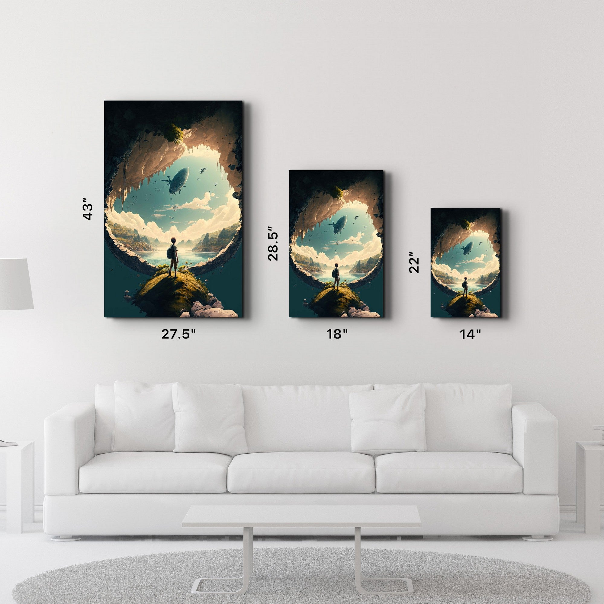 Arte Decorativa em Vidro Temperado Multicolor 70x110cm - Impressão UV de Alta Qualidade