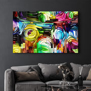 Arte Decorativa em Vidro Temperado Multicolor 70x110cm - Impressão UV de Alta Qualidade