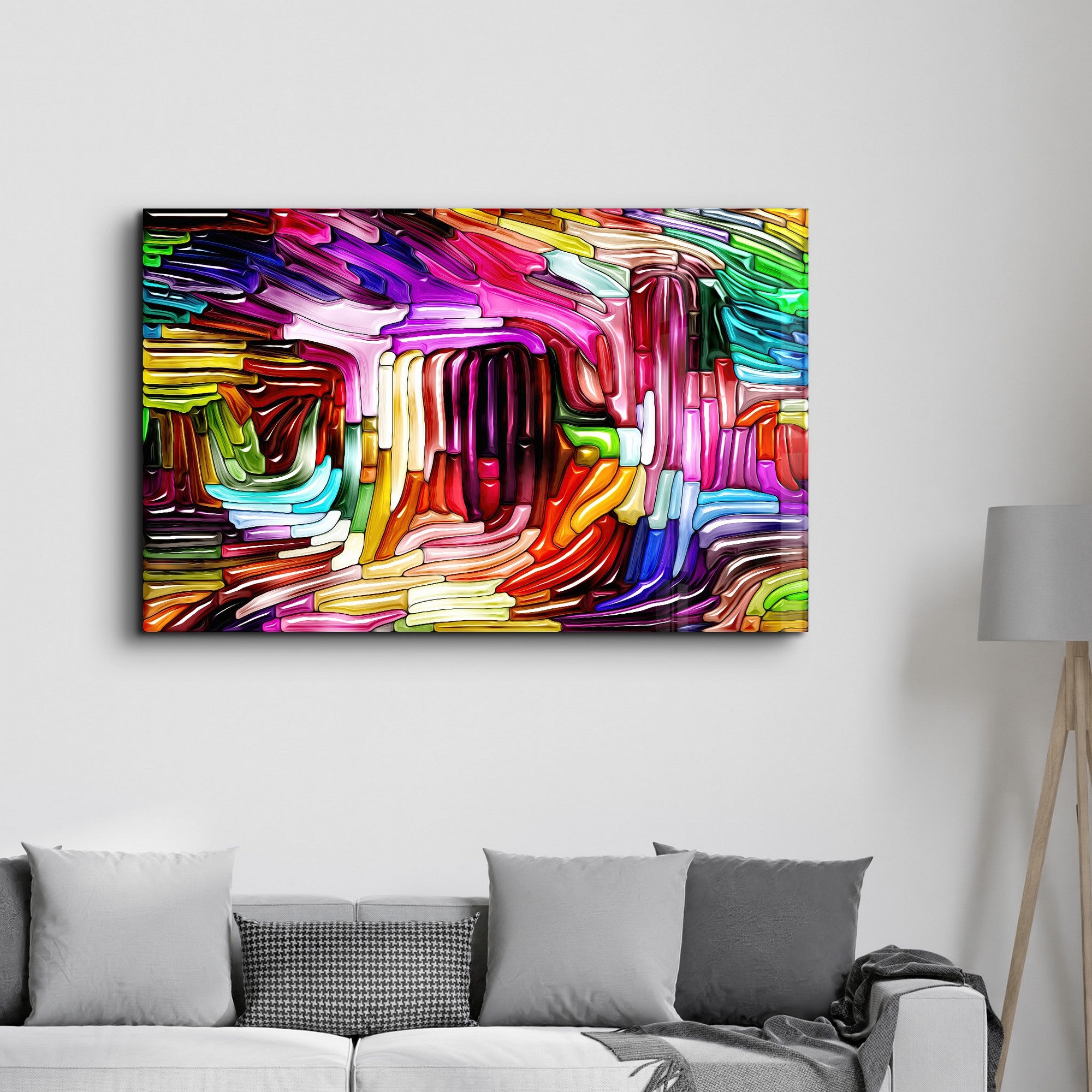 Quadro Decorativo em Vidro Temperado 35 x 55 cm (4 mm), Multicolor, Impressão UV – SPR-1051 | 672BRS6312