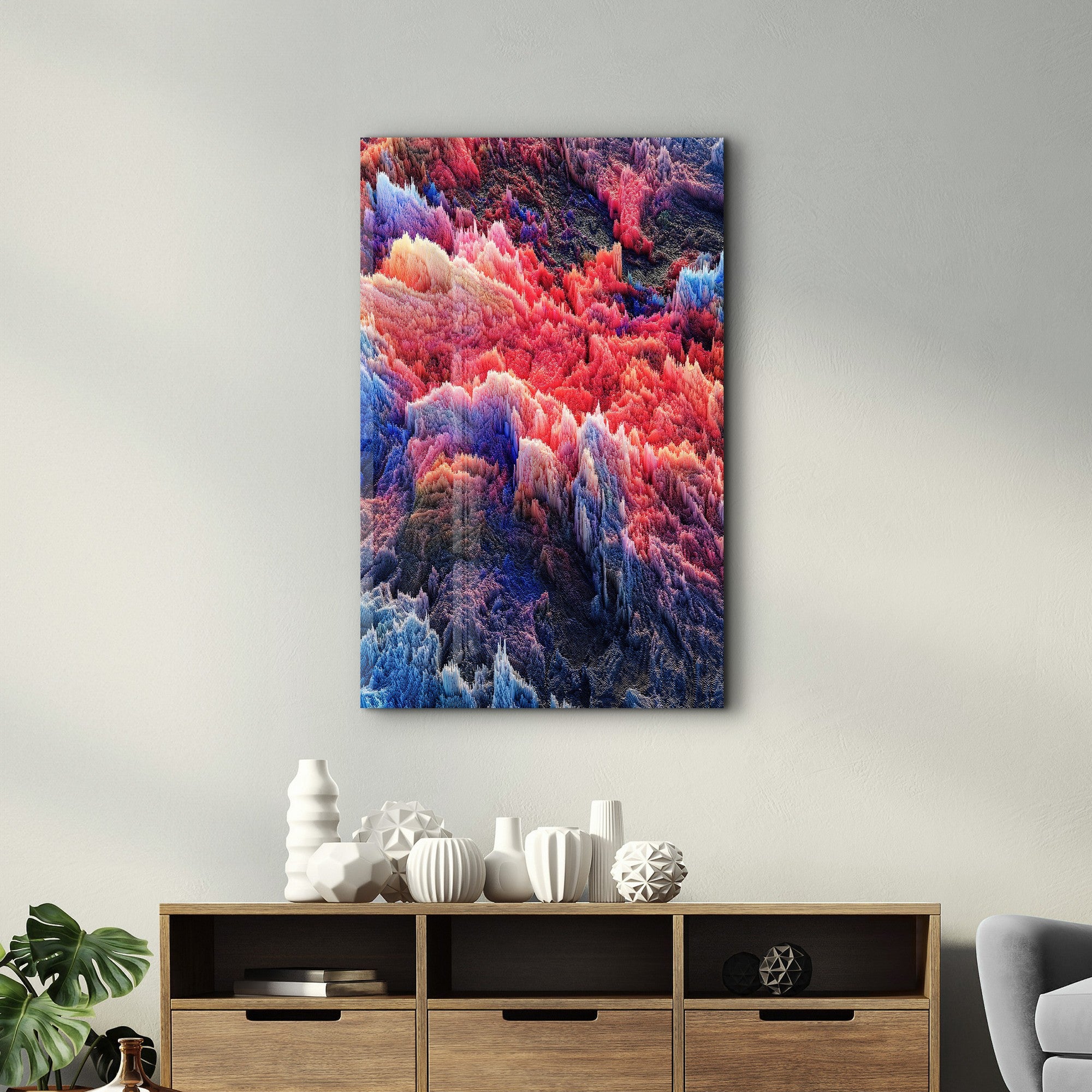 Quadro Decorativo em Vidro Temperado 35x55 cm Multicolor com Impressão UV – SPR-1052