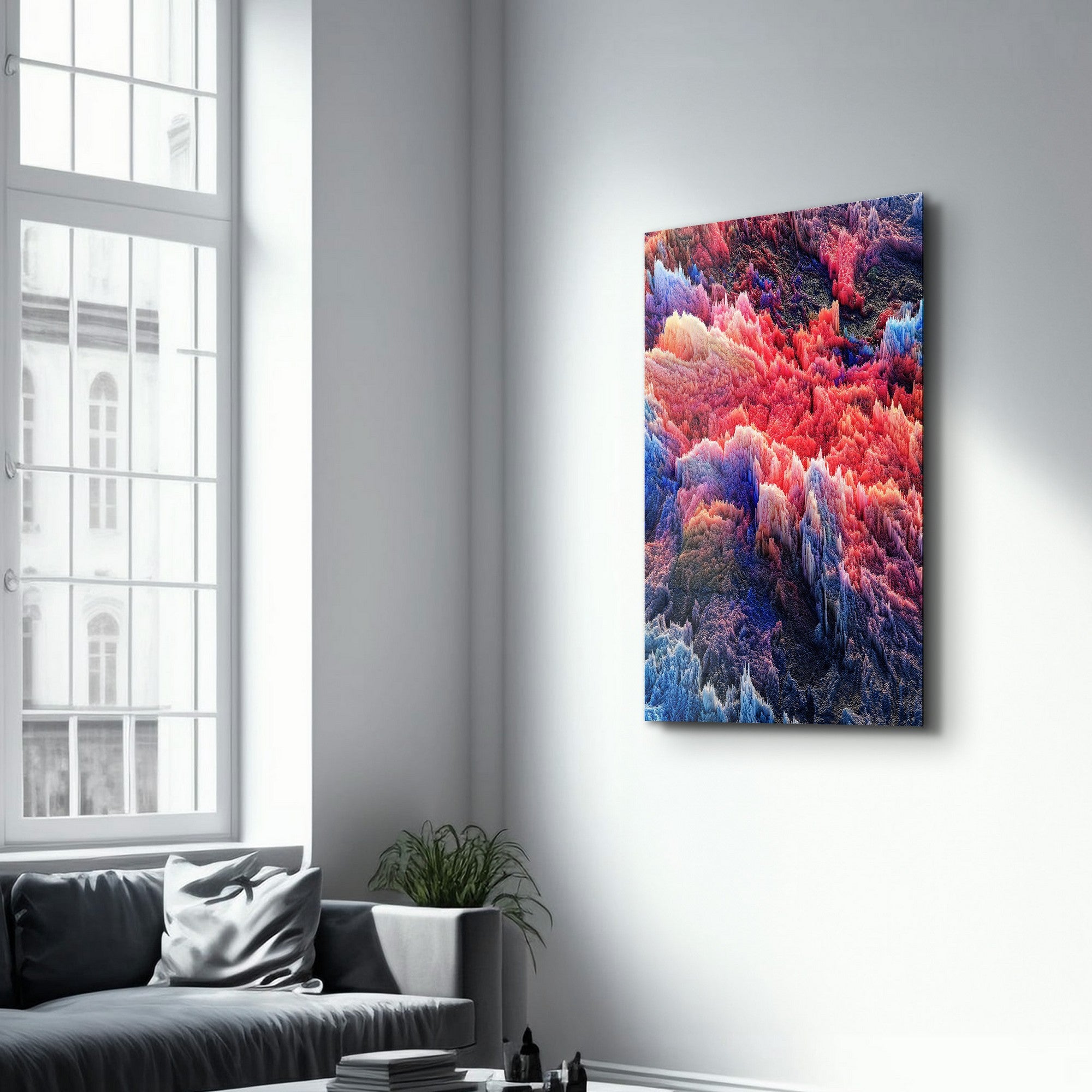 Quadro Decorativo em Vidro Temperado 35x55 cm Multicolor com Impressão UV – SPR-1052