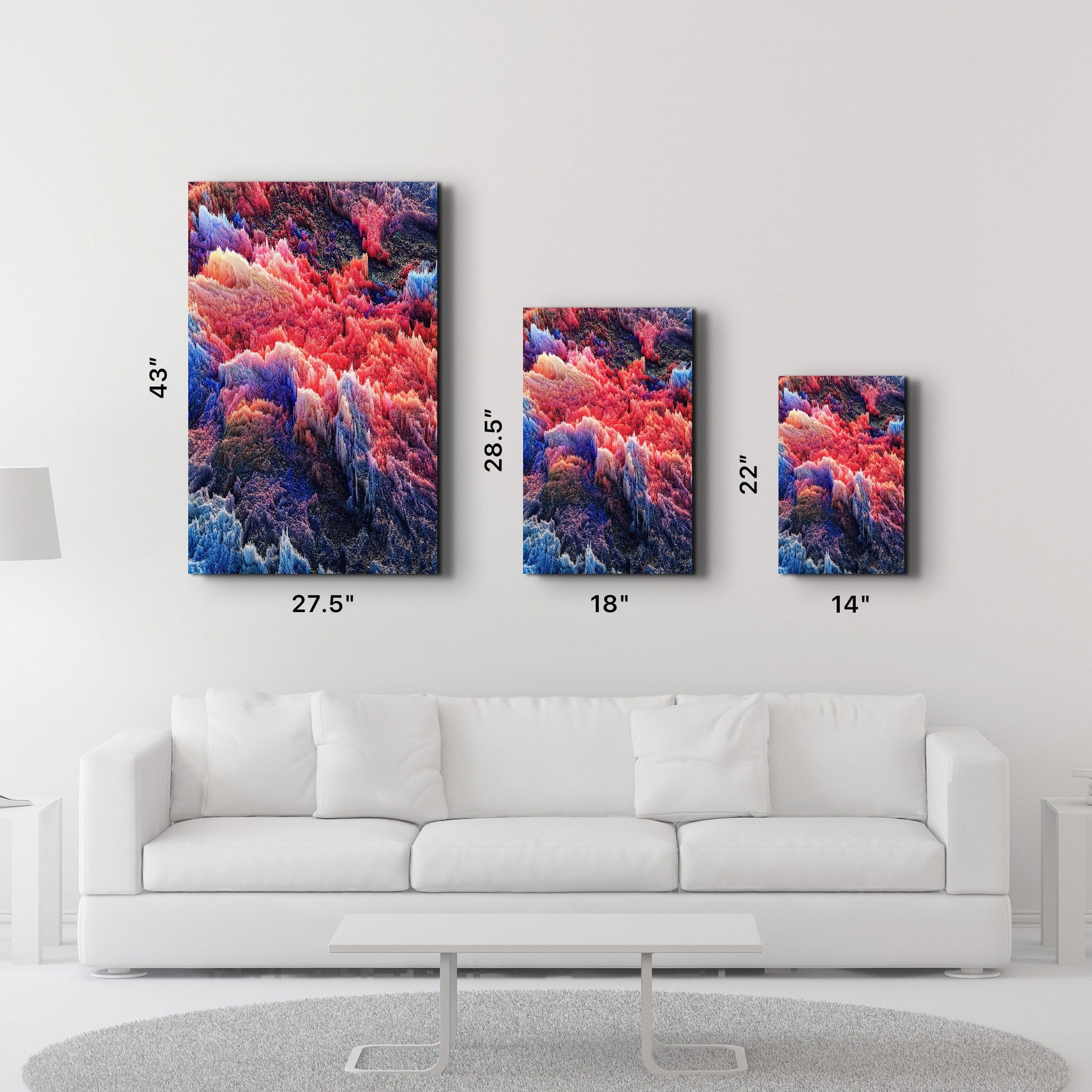 Quadro Decorativo em Vidro Temperado 35x55 cm Multicolor com Impressão UV – SPR-1052