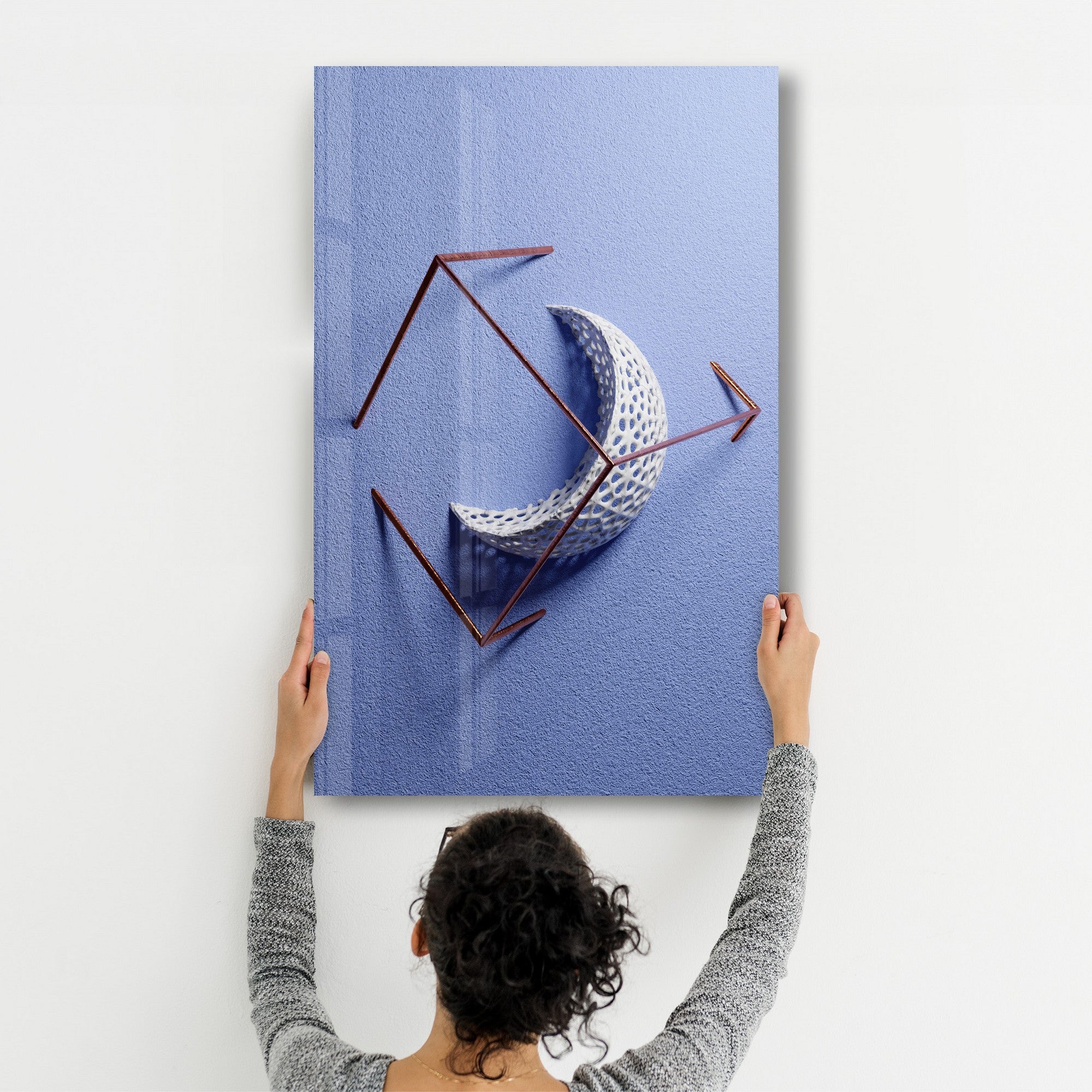 Arte Decorativa em Vidro Temperado Multicolor 35x55cm - Impressão UV de Alta Qualidade