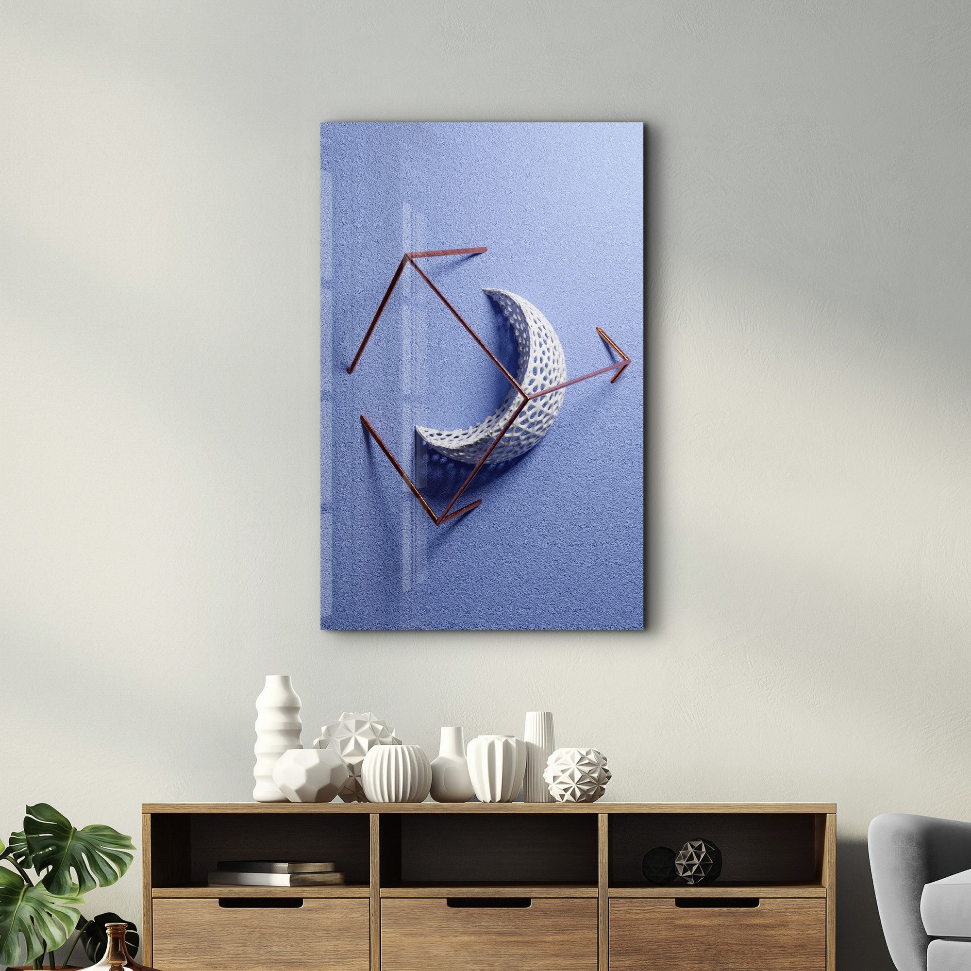 Arte Decorativa em Vidro Temperado Multicolor 70x110cm - Impressão UV de Alta Qualidade