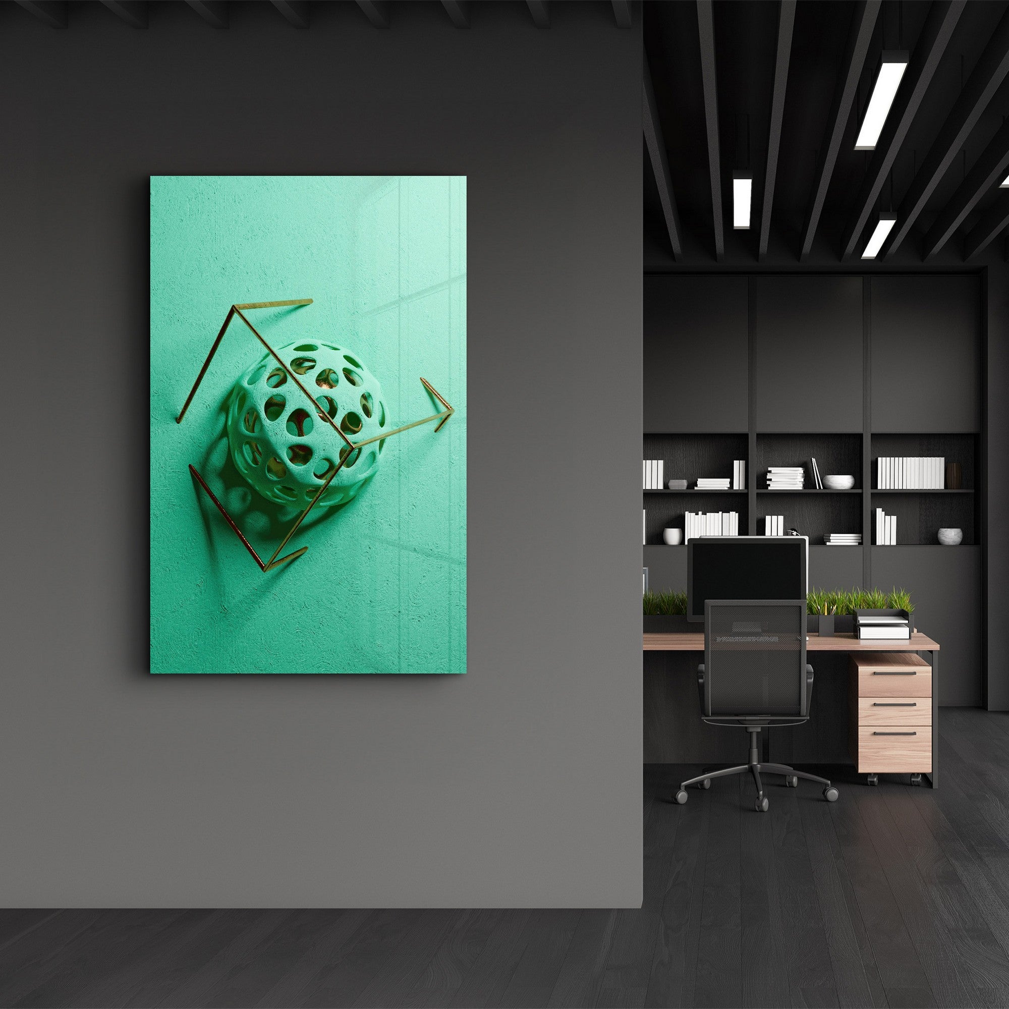 Arte Decorativa em Vidro Temperado Multicolor 35x55cm - Impressão UV de Alta Qualidade