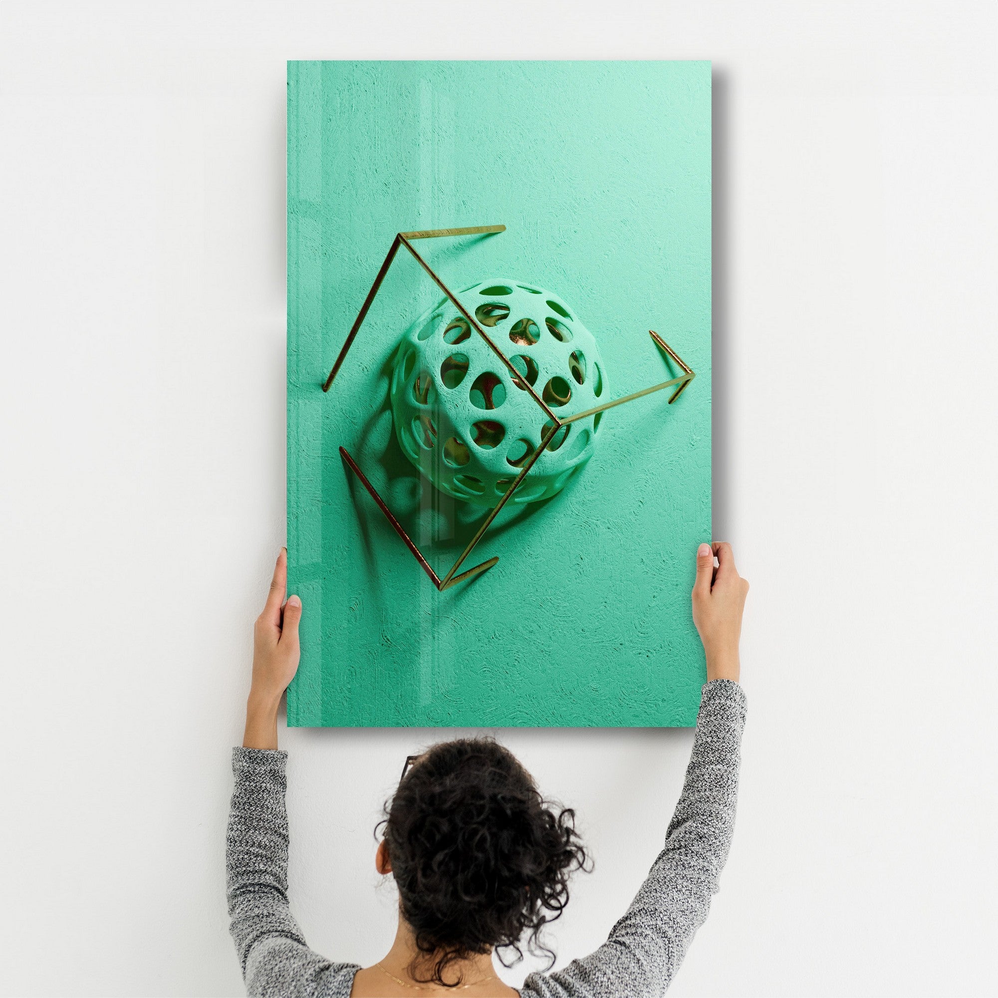 Arte Decorativa em Vidro Temperado Multicolor 35x55cm - Impressão UV de Alta Qualidade