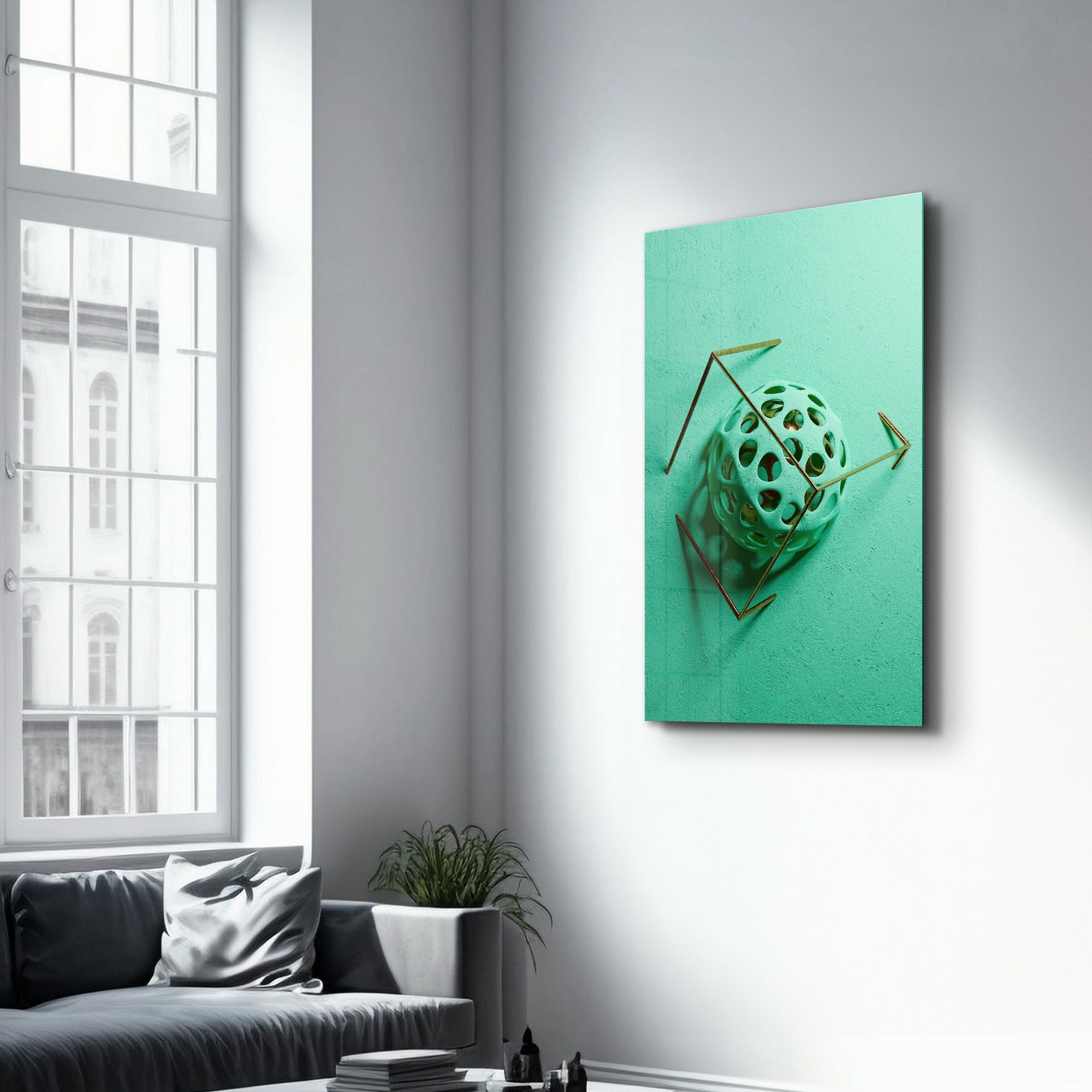 Arte Decorativa em Vidro Temperado Multicolor 35x55cm - Impressão UV de Alta Qualidade