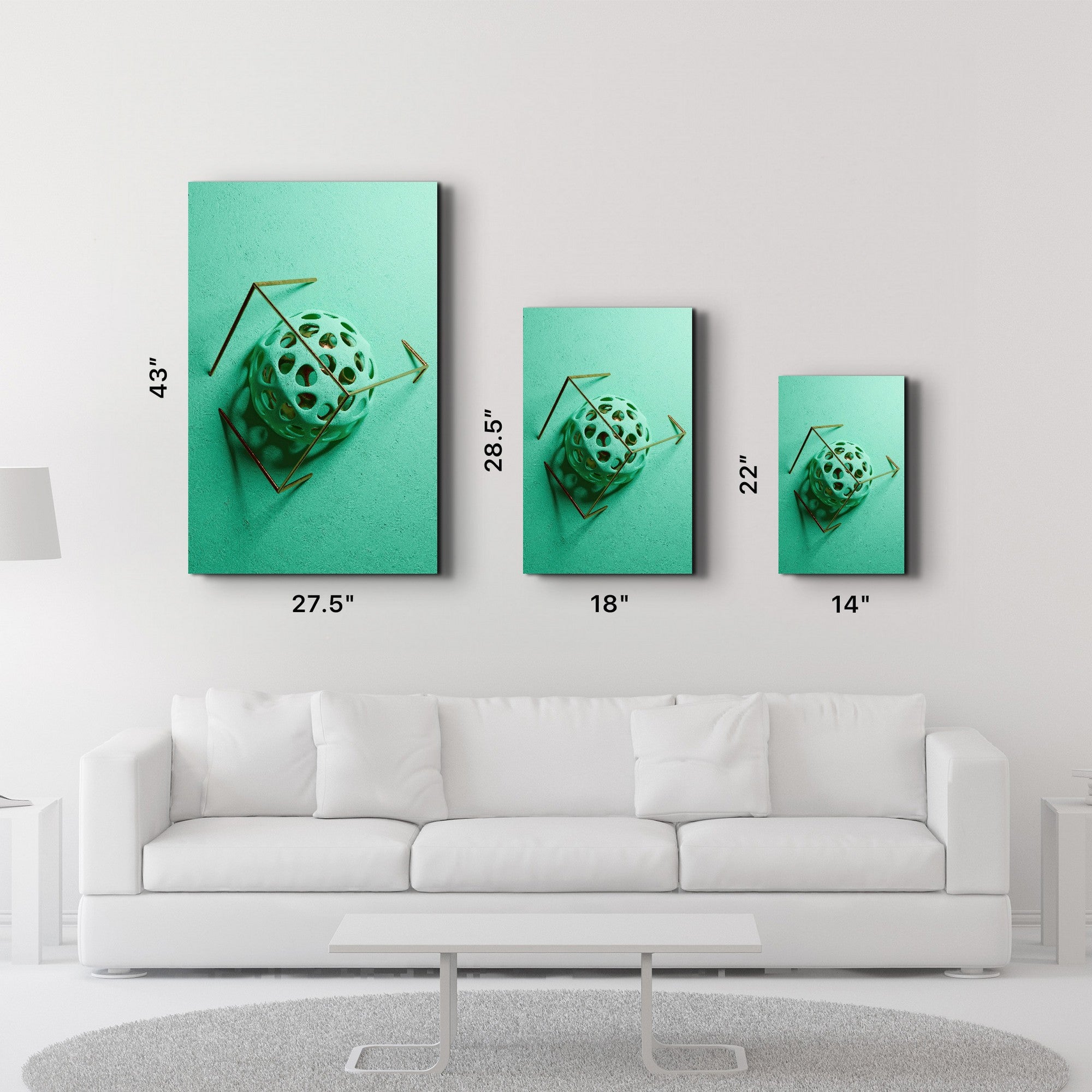 Arte Decorativa em Vidro Temperado Multicolor 35x55cm - Impressão UV de Alta Qualidade