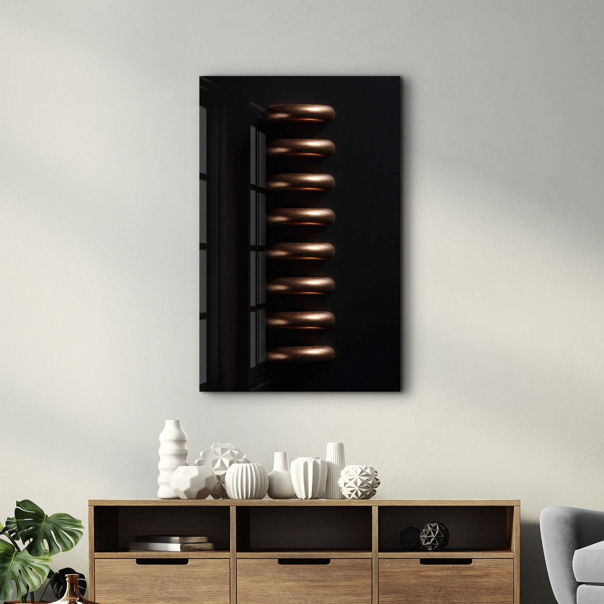 Arte Decorativa em Vidro Temperado Multicolor 70x110cm - Impressão UV de Alta Qualidade