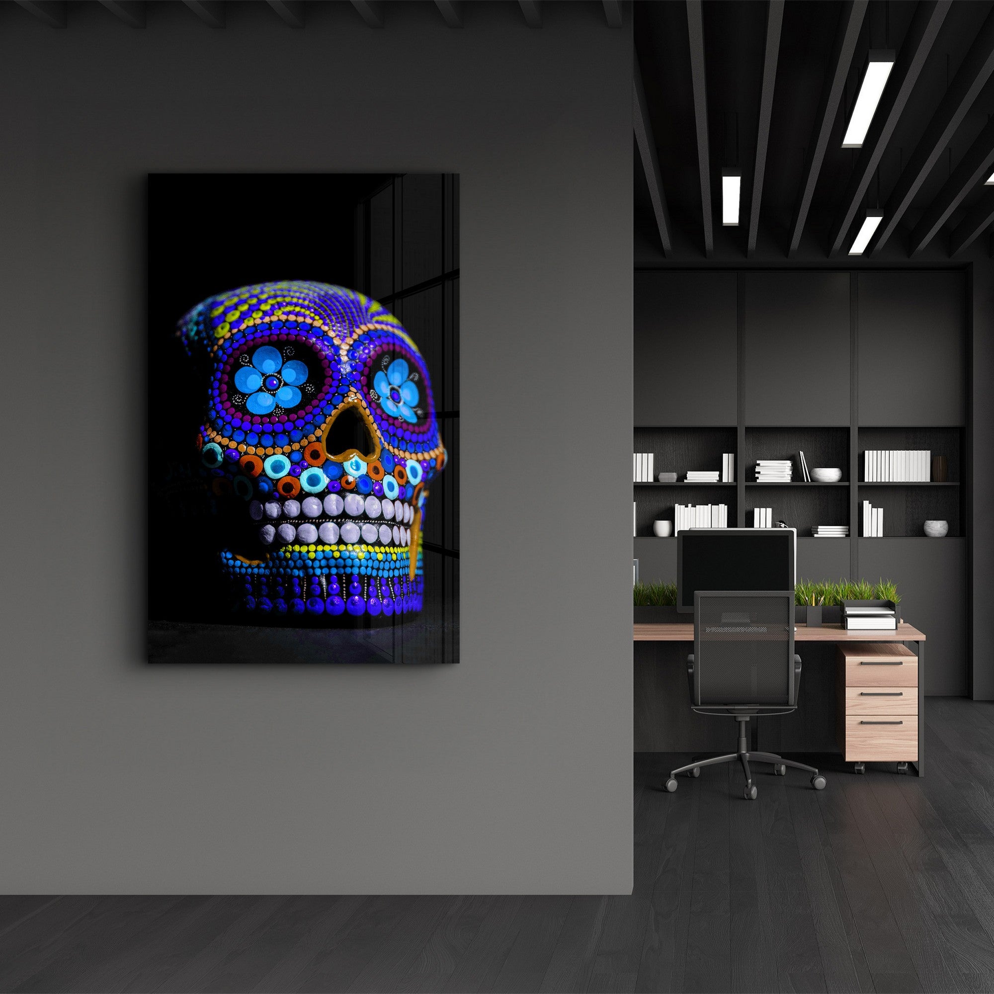 Quadro Decorativo em Vidro Temperado Multicolor 35x55cm - Impressão UV de Alta Qualidade