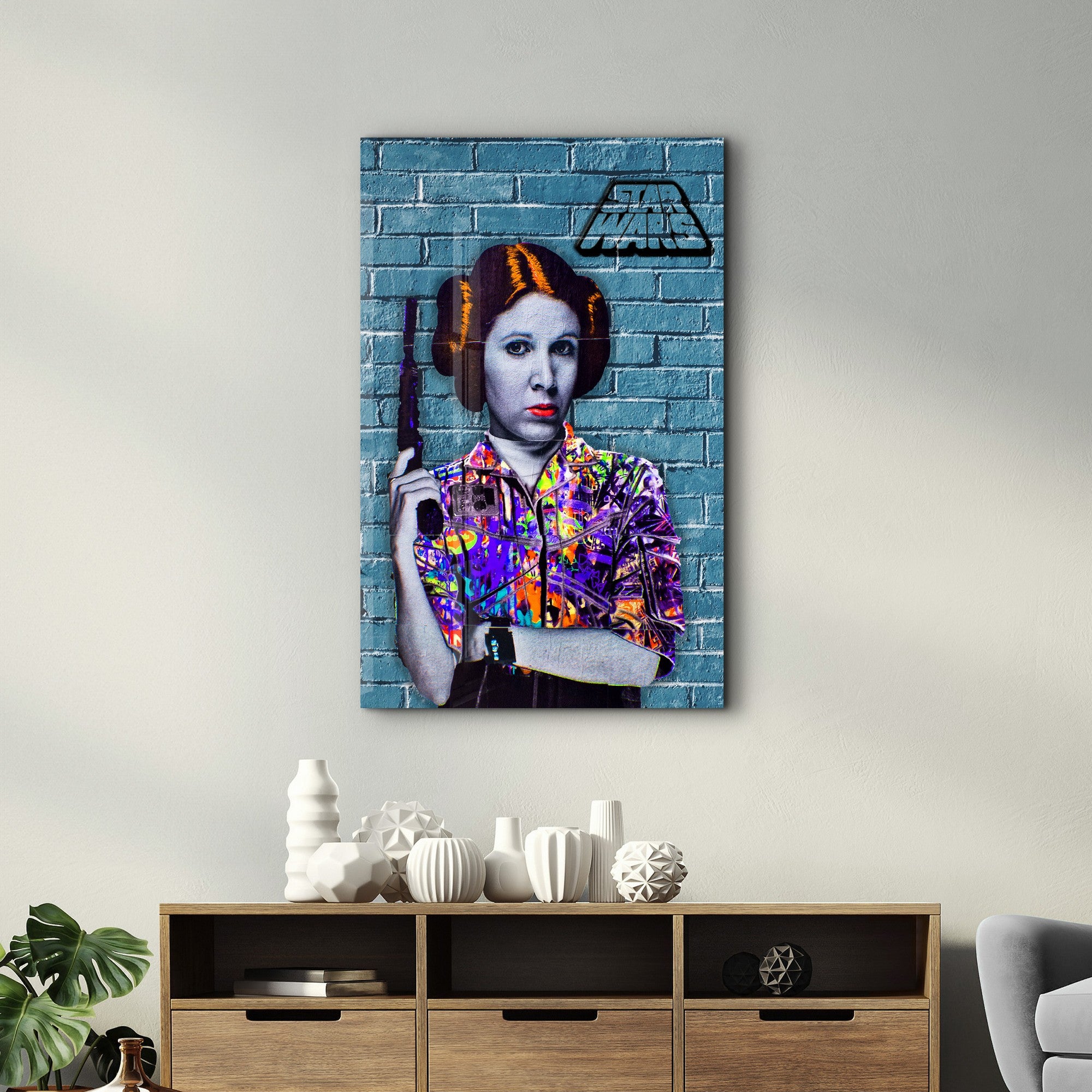 Quadro Decorativo em Vidro Temperado Multicolor 35x55cm - Impressão UV de Alta Qualidade