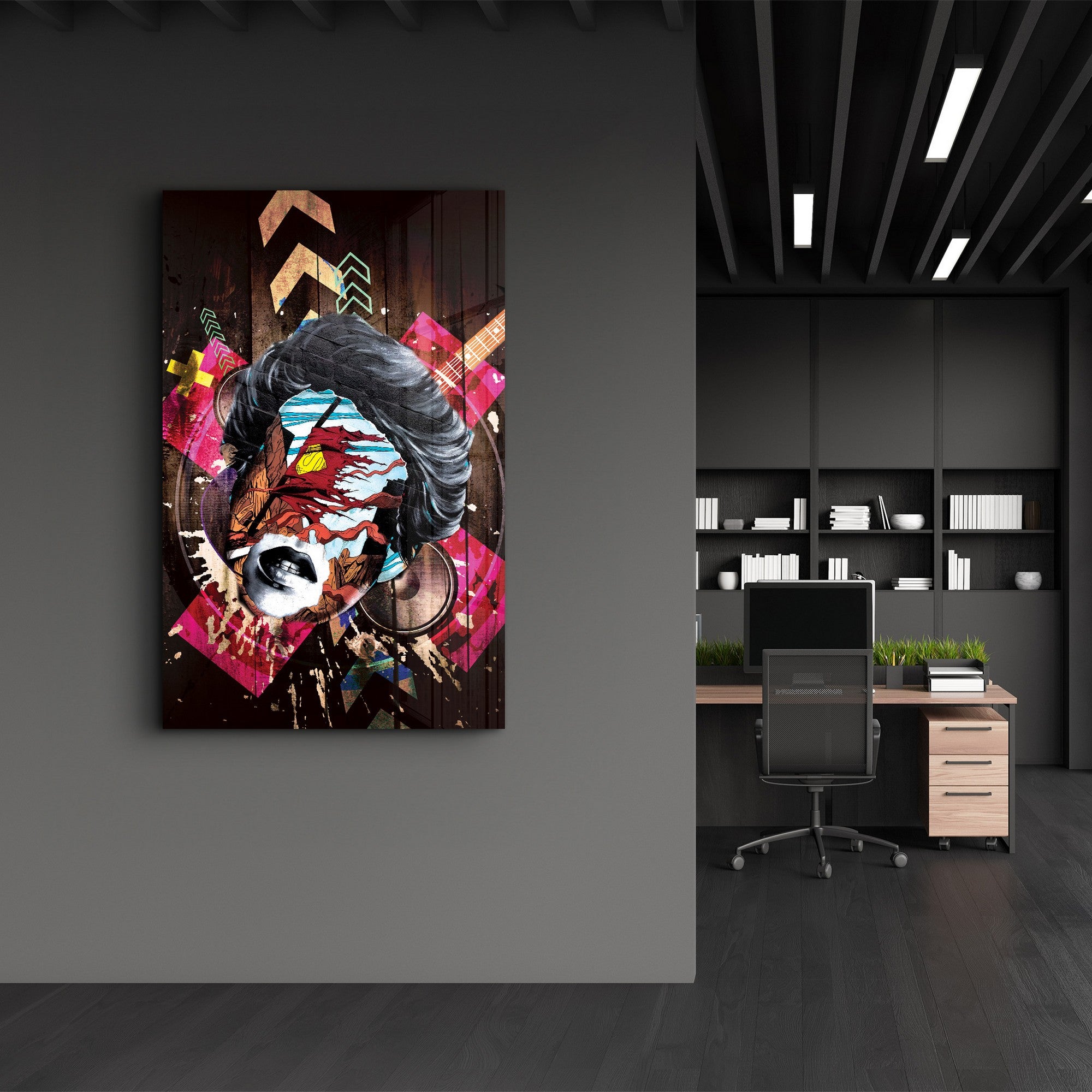 Quadro Decorativo em Vidro Temperado Multicolor 35x55cm - Impressão UV de Alta Qualidade