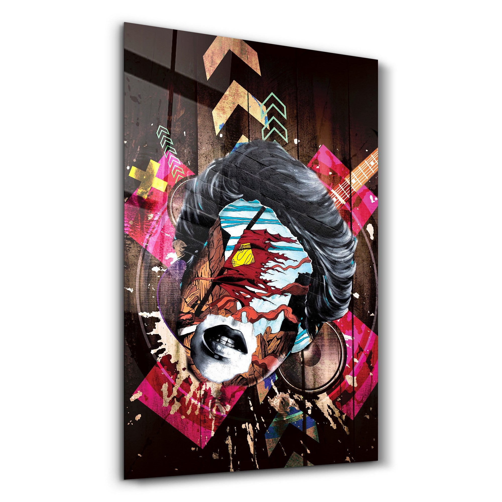 Quadro Decorativo em Vidro Temperado Multicolor 35x55cm - Impressão UV de Alta Qualidade