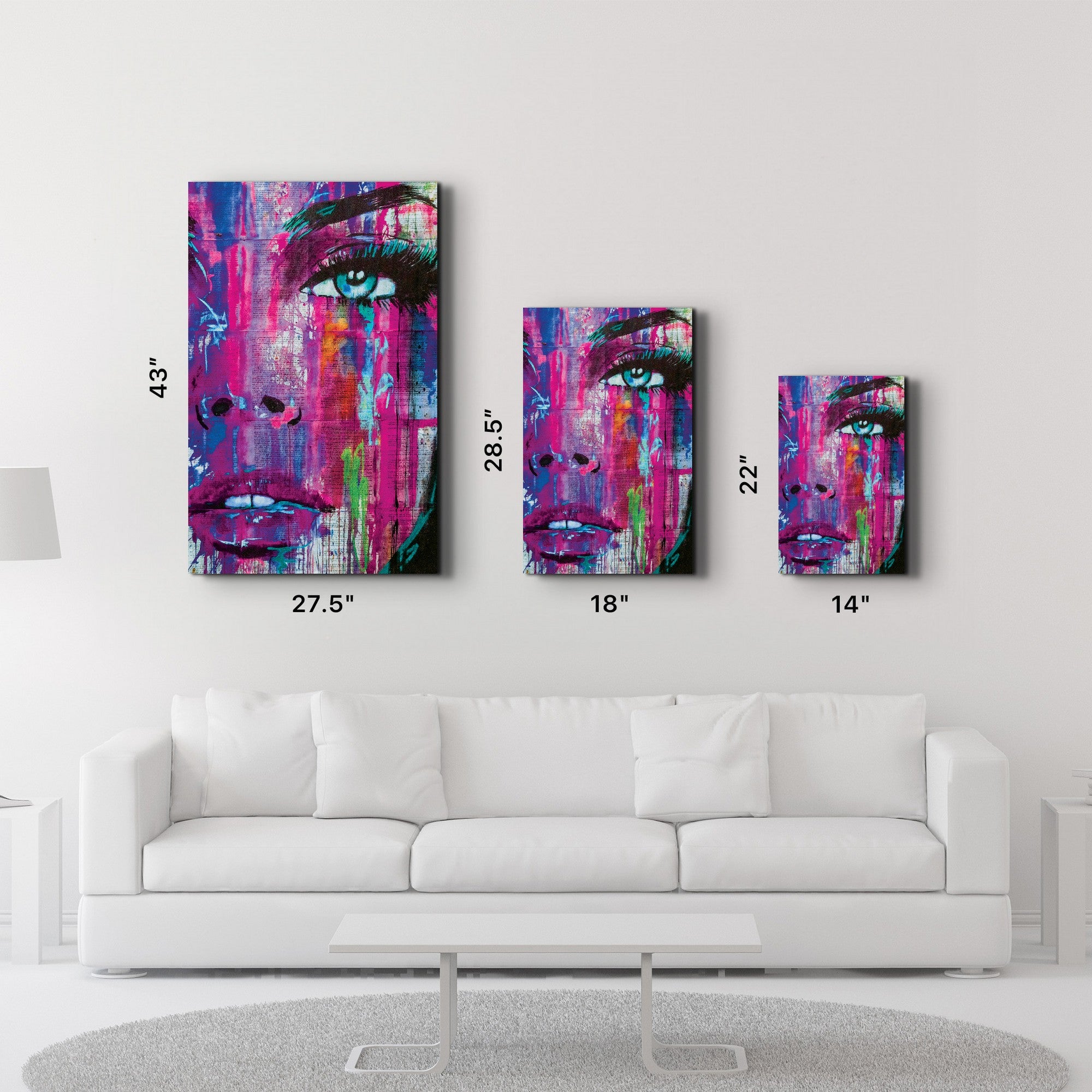 Quadro Decorativo em Vidro Temperado Multicolor 35x55cm - Impressão UV de Alta Qualidade